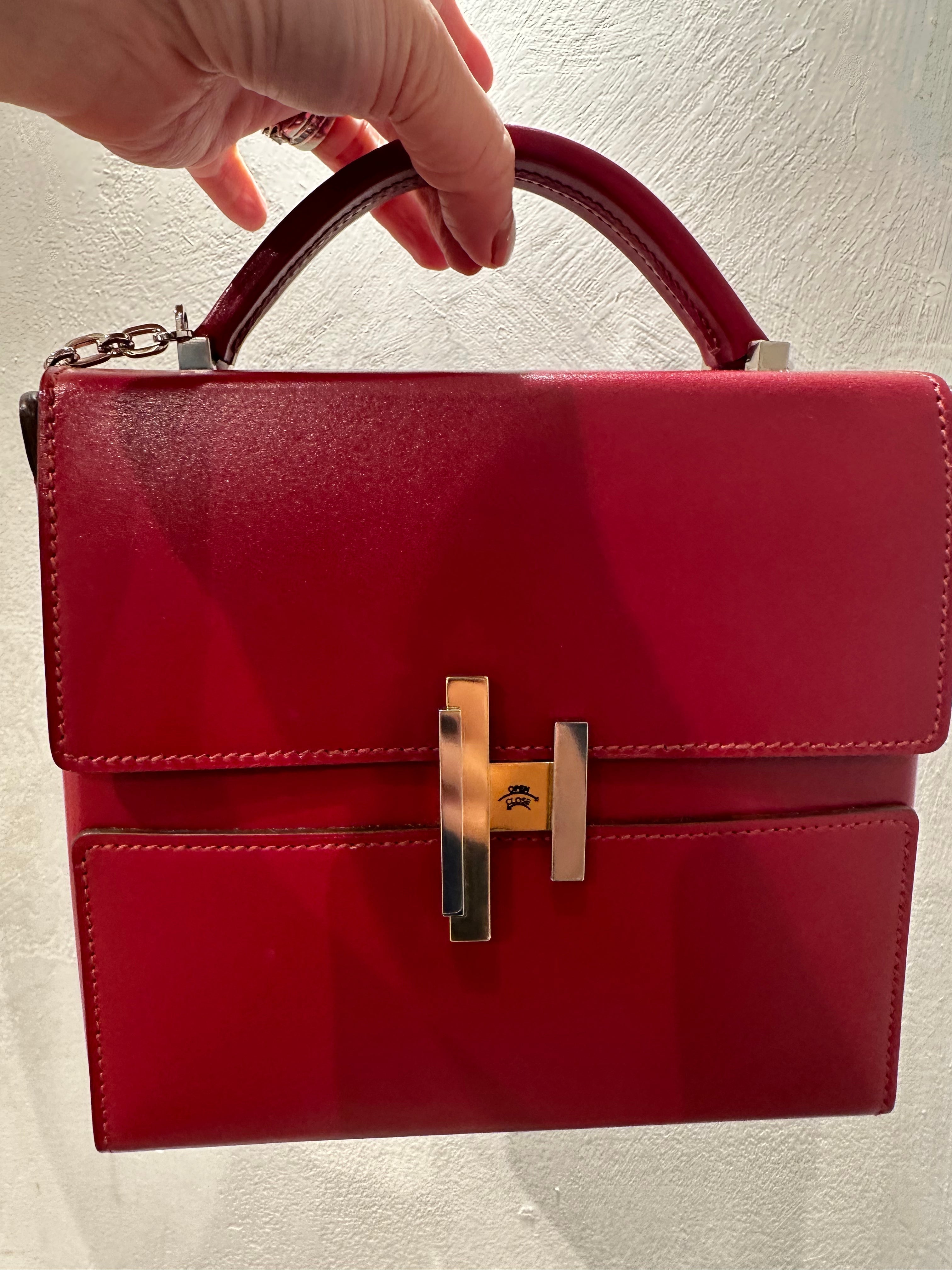Hermes Cinhtic Box Bag Red