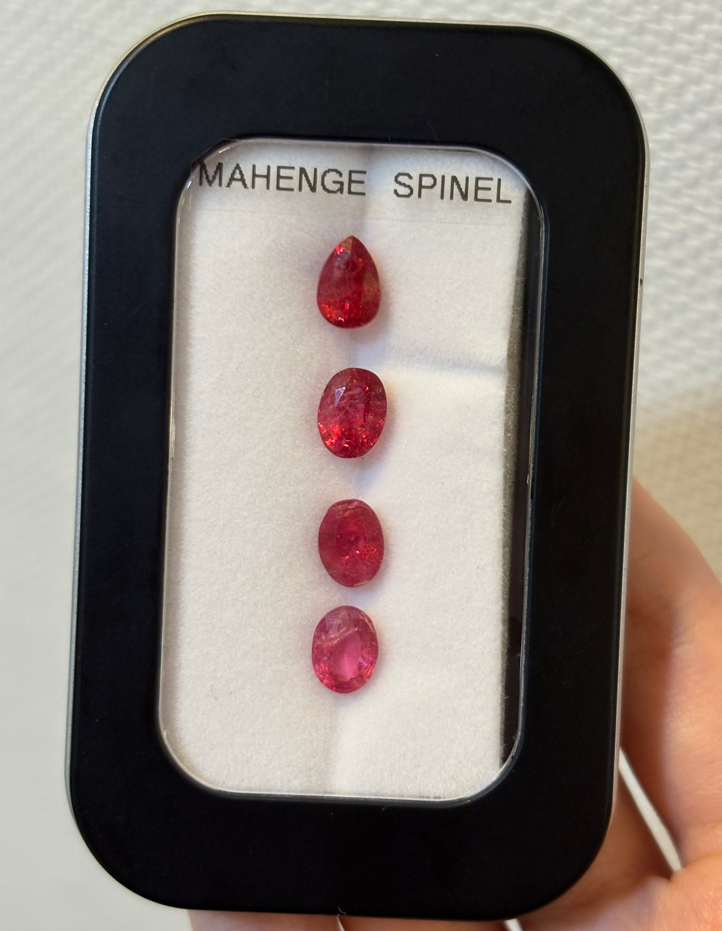 6.40ct Mahenge Spinel Set Red/Pink 4pcs DXBCS5771