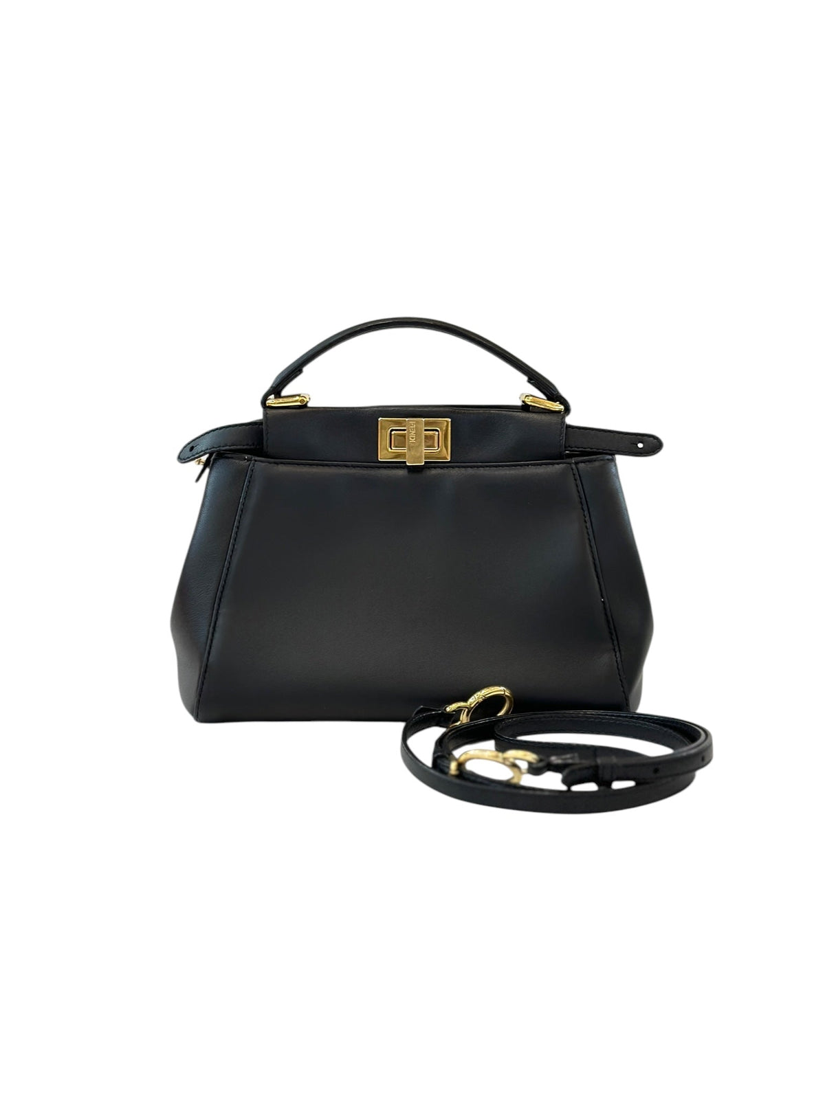 Fendi Black Peekaboo Mini Calfskin with GHW