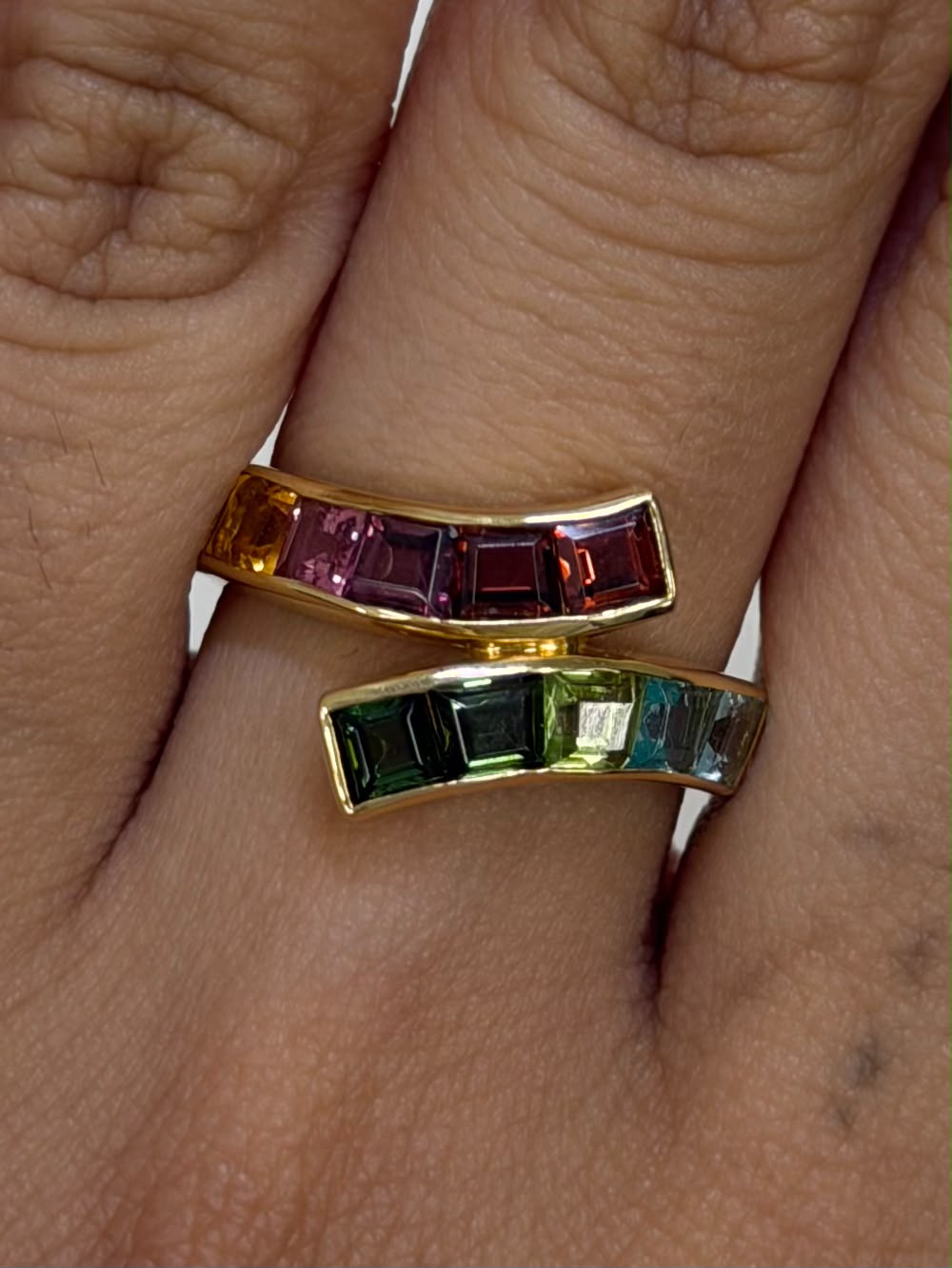 Multi-colour stones Ring 2.05 / 2.366 in 18K (JJ9238 POLA) JJC1422