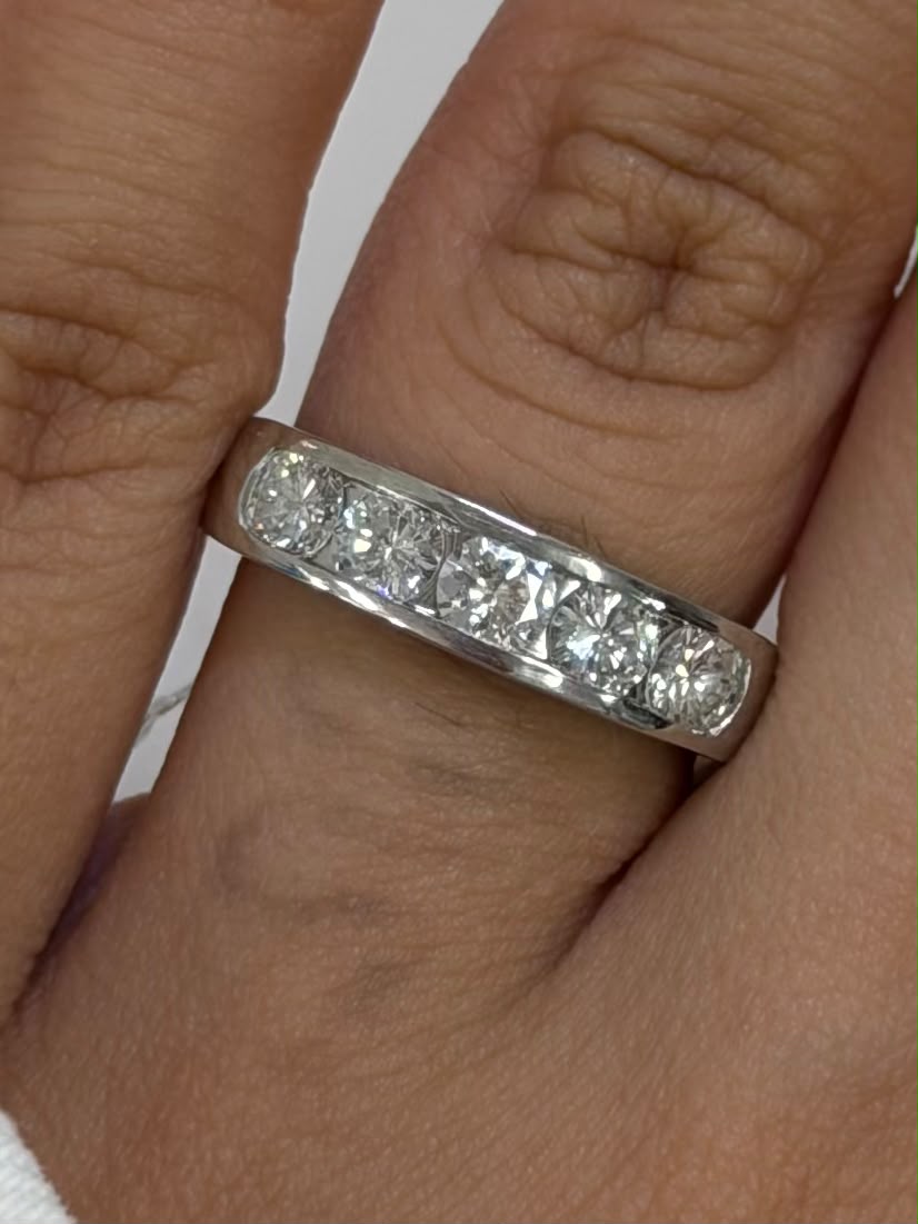 Diamond Ring 1.01 in Pt900 (JJ10587) JJC1416