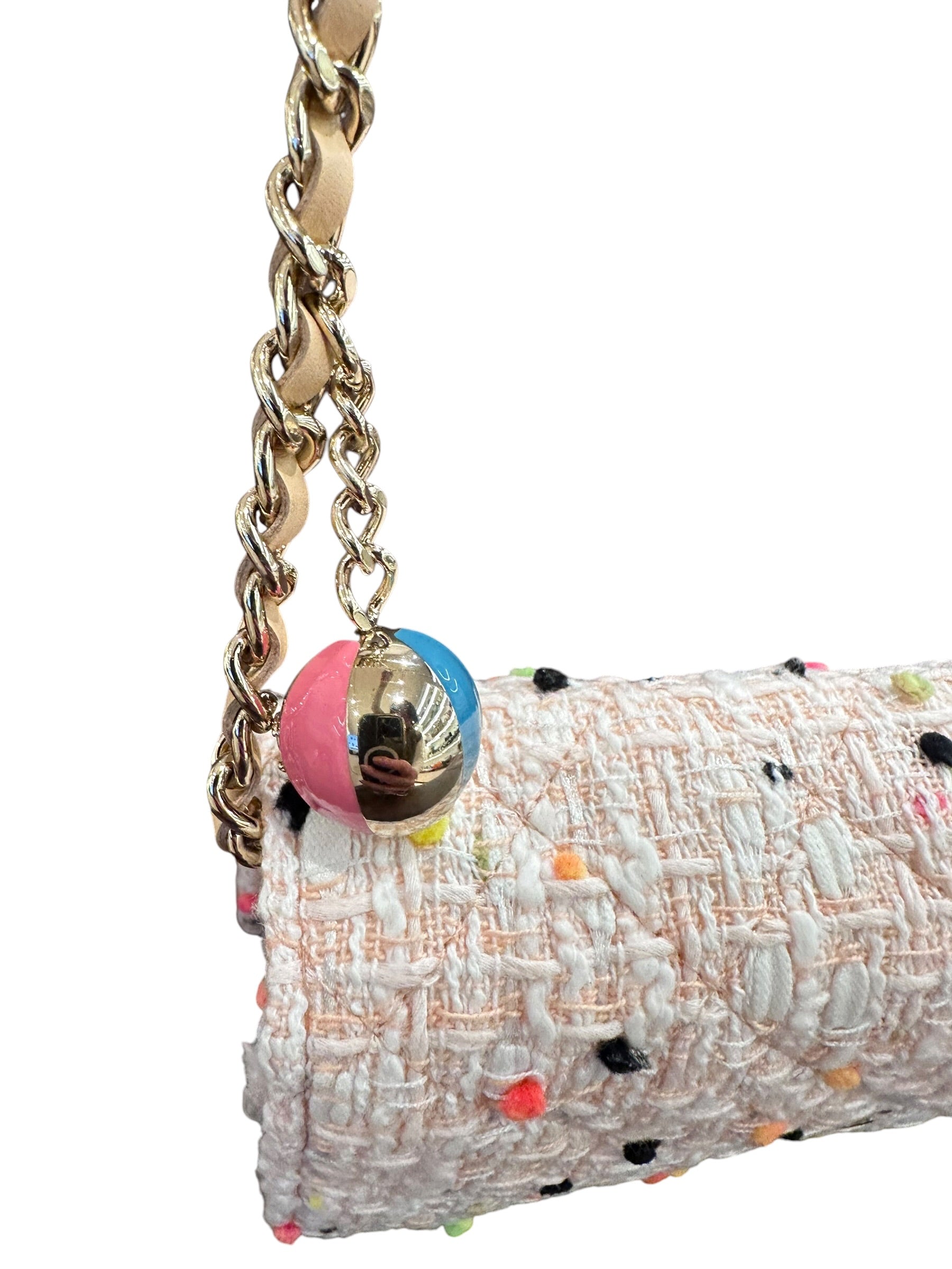 Chanel Limited Edition Coloured Tweed WOC Bag