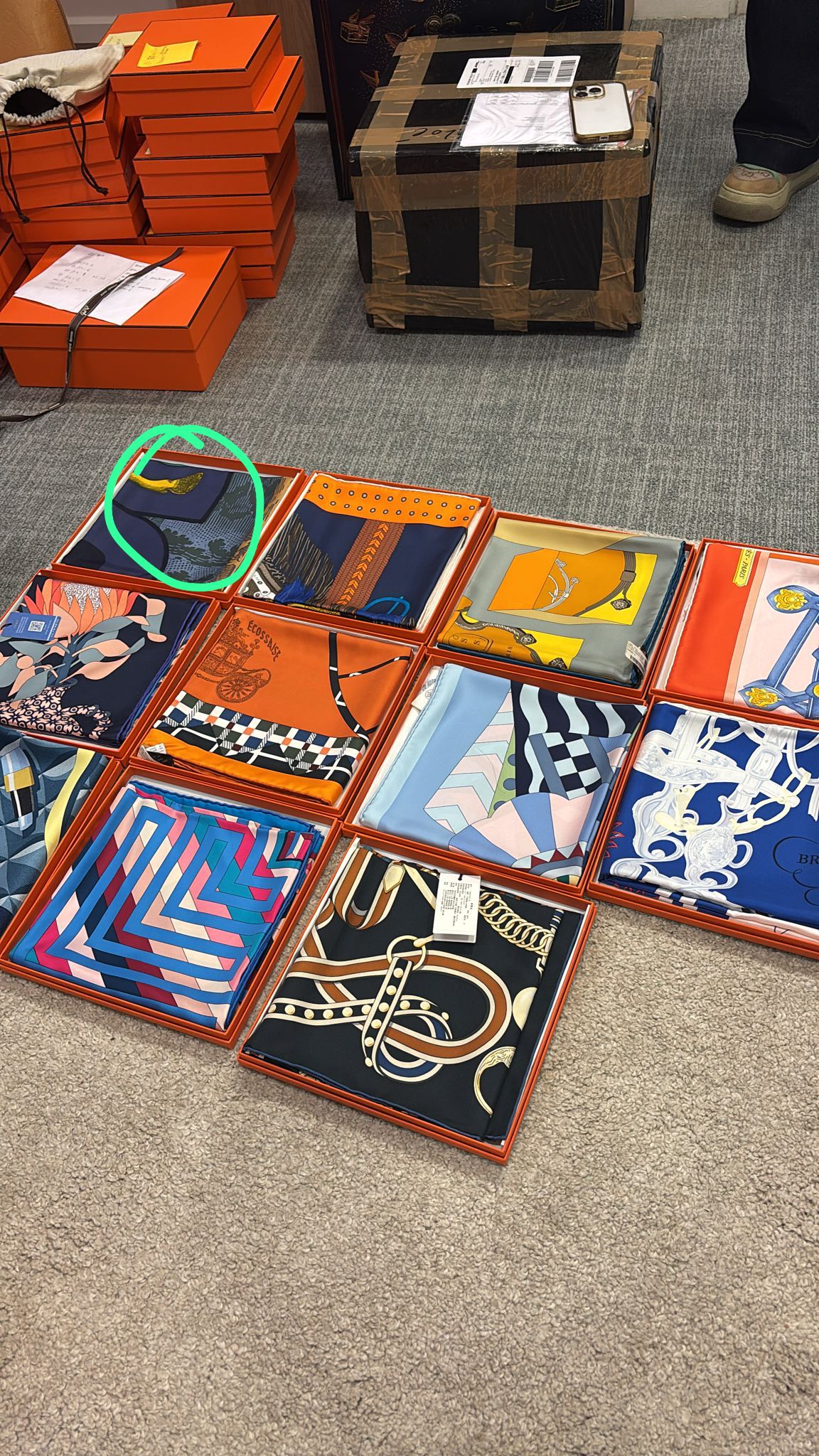 Hermes 90* 90 Silk Scarf ALC3706