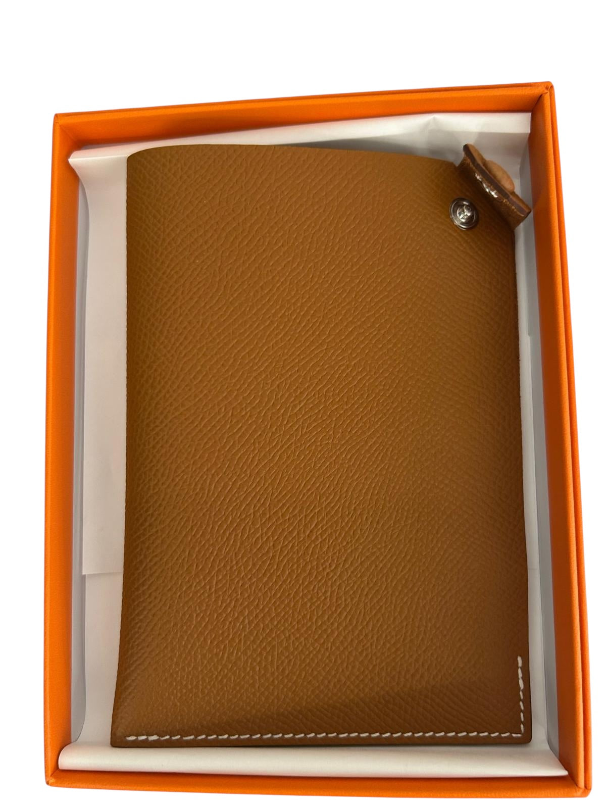 Hermes Gold Passport Holder in Epsom Leather