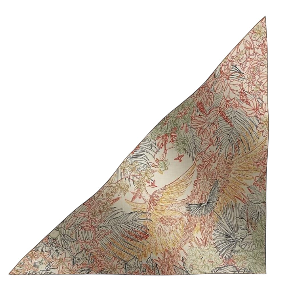 Hermes 140cm Cashmere/ Silk Large Triangle Scarf - in Box
