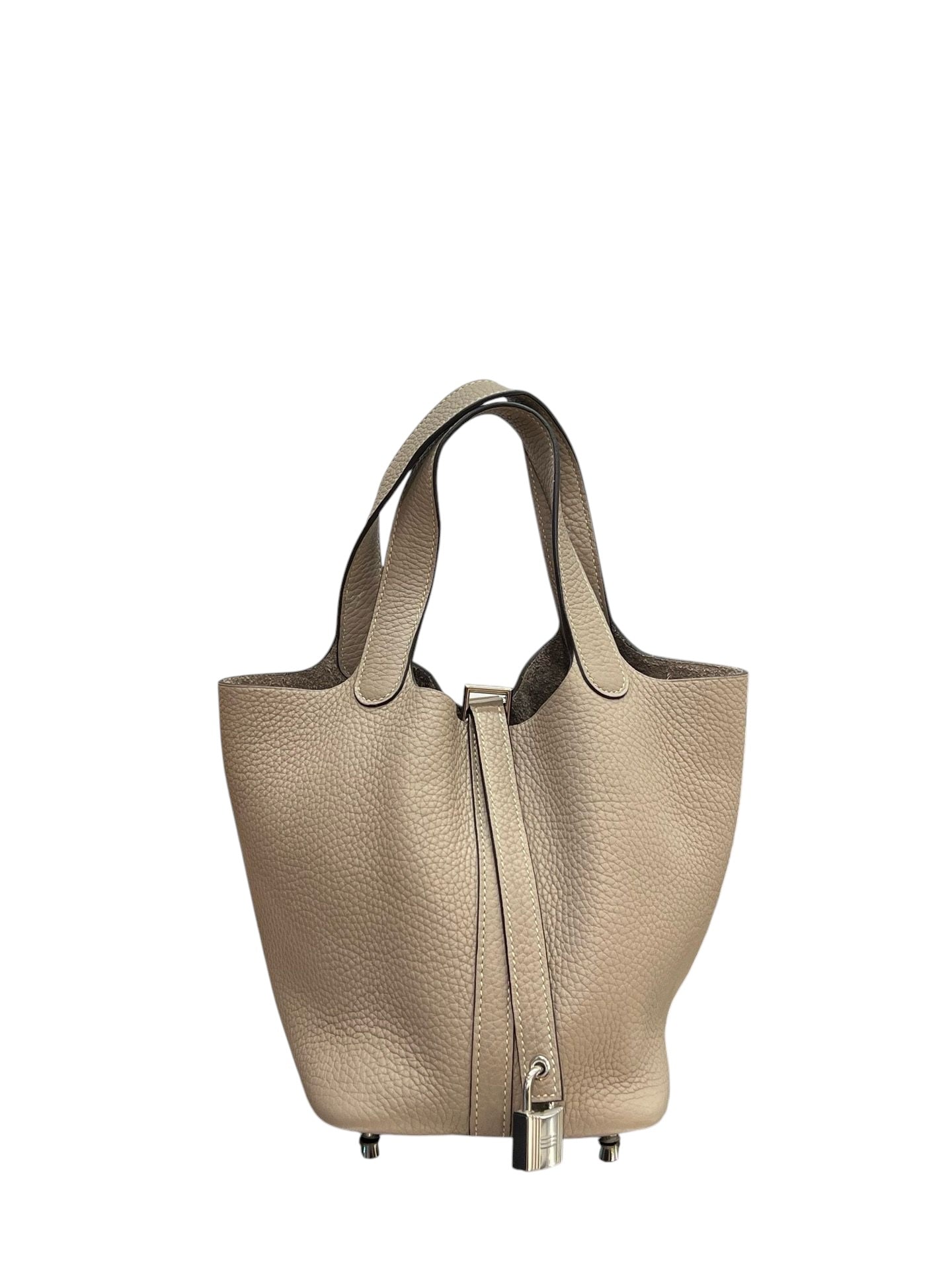 Hermes Picotin 18 Etoupe with PHW - Full Set - Unused