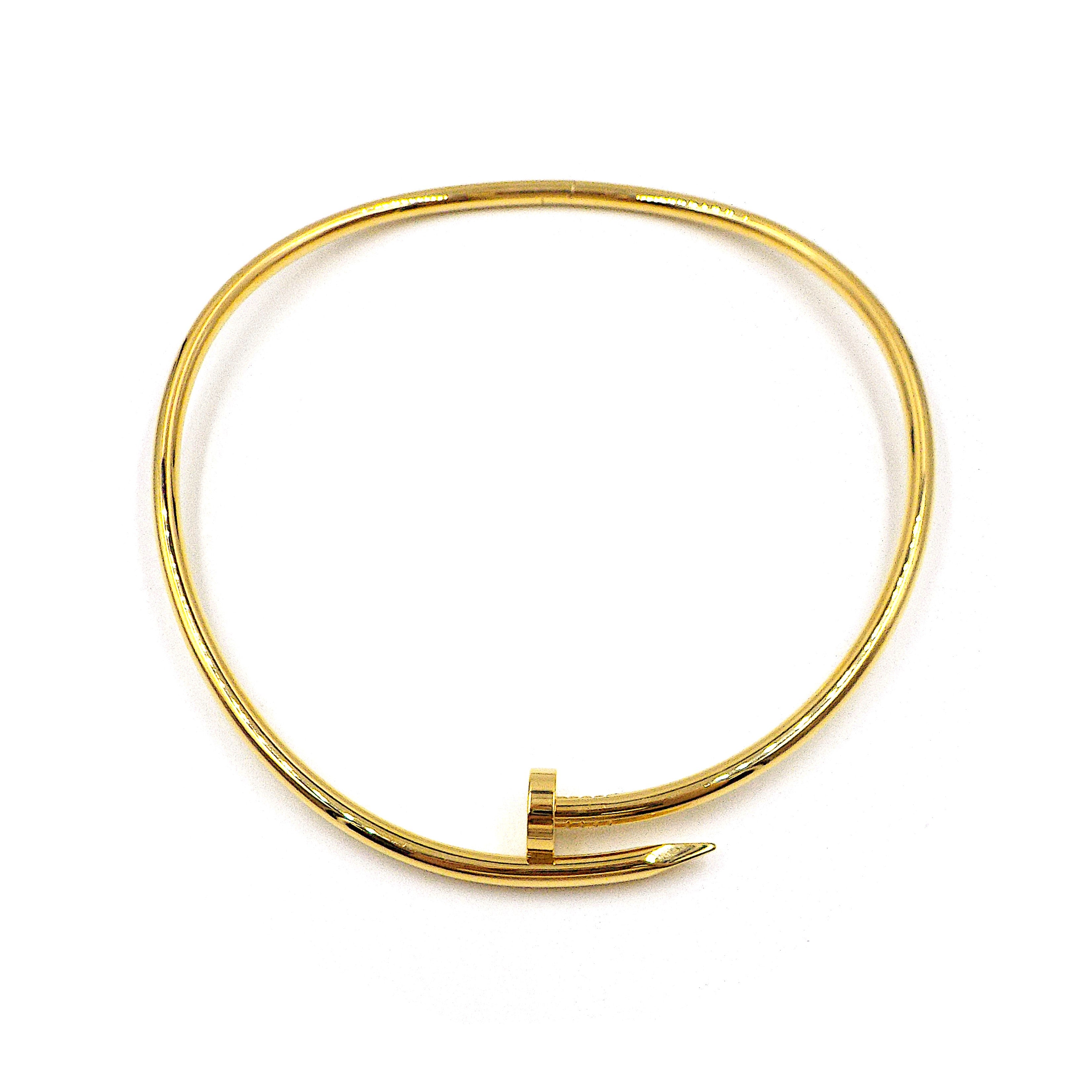 Cartier Juste Un Clou Nail 18K Yellow Gold Choker Necklace ASC6873