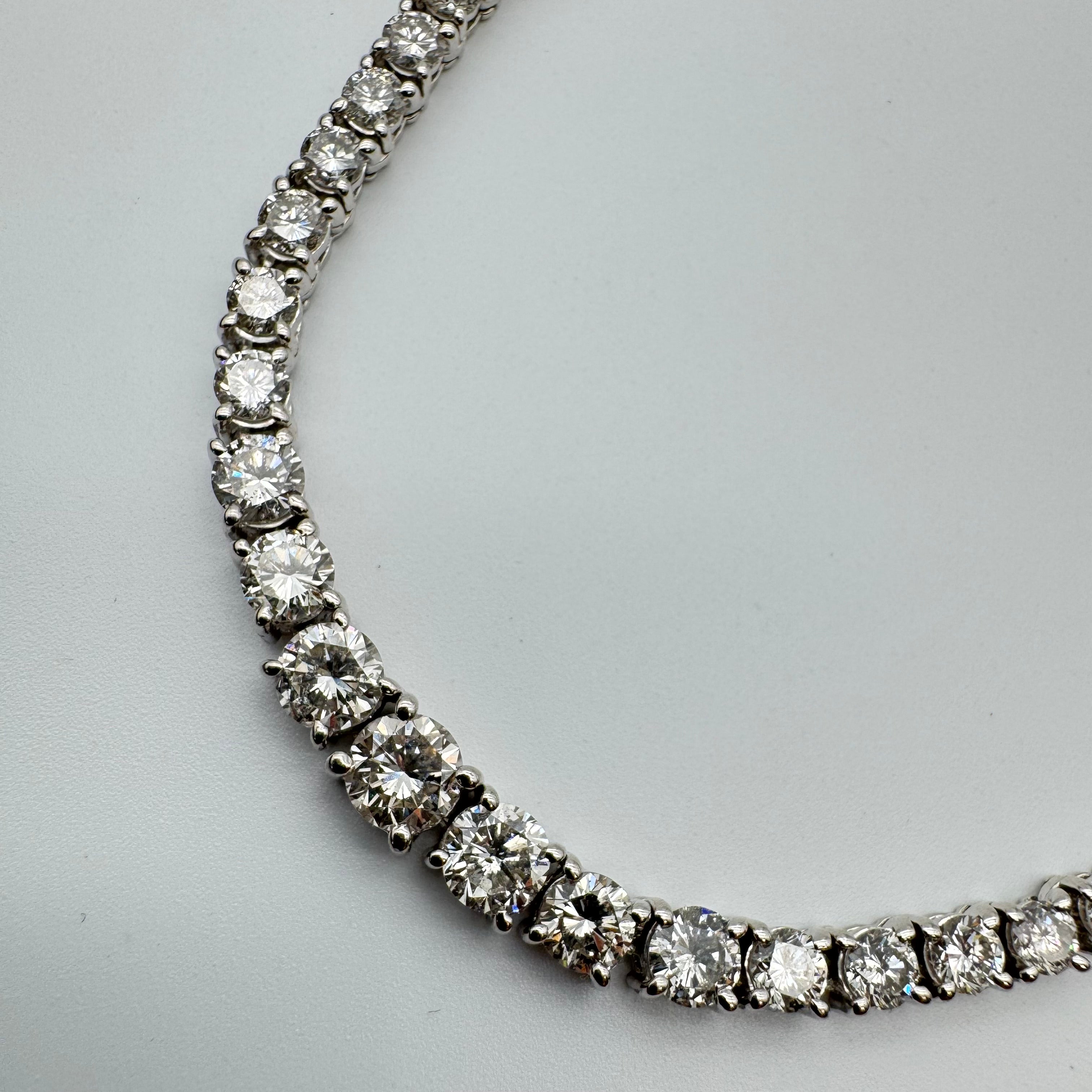 Pt900 Diamond Necklace D10.0 55050