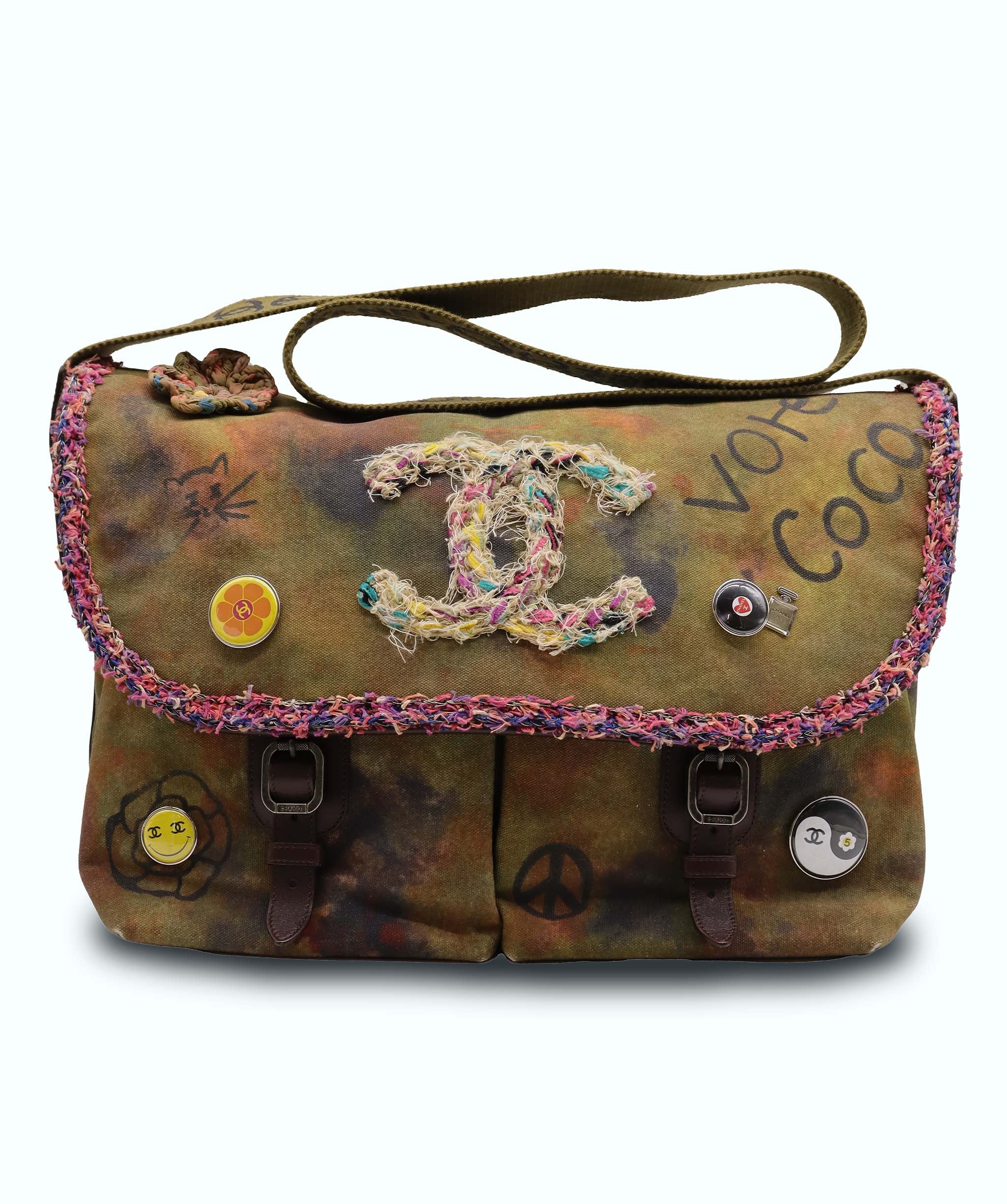 Chanel Pavement Graffiti Messenger Bag DXBS5674