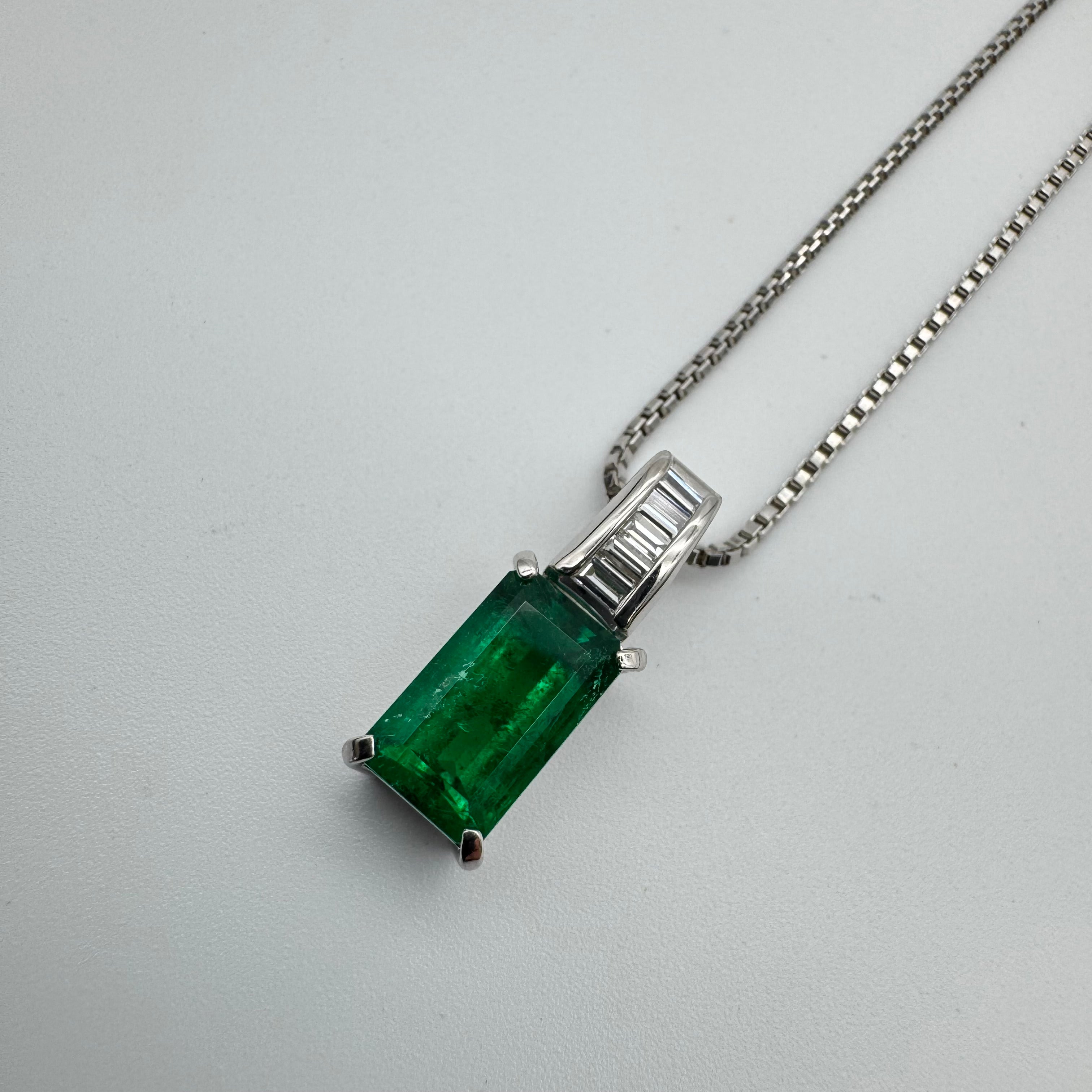 Pt900/850 Emerald Penneck E1.88 59332