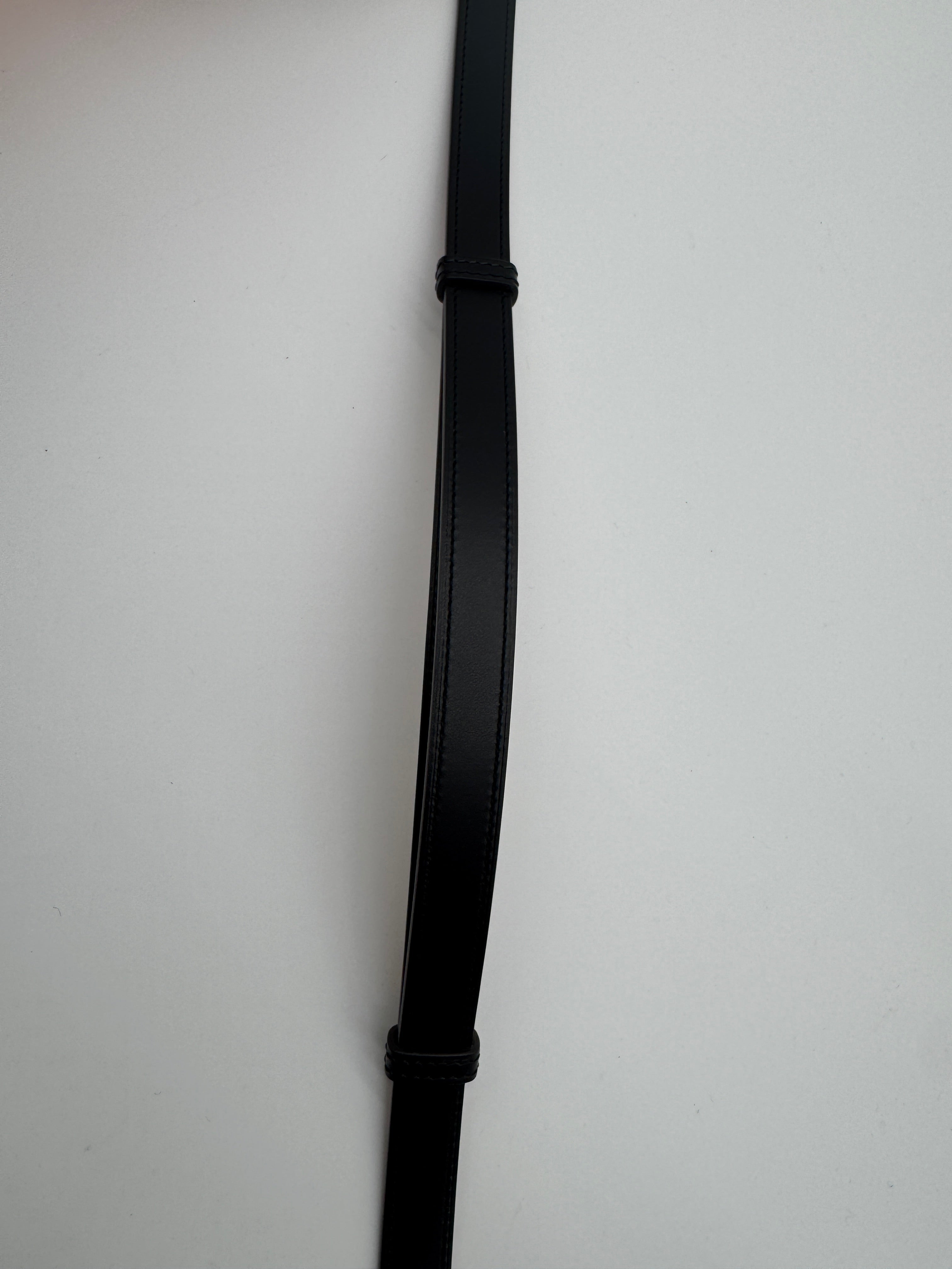 Hermès Kelly Splas'H 18 Belt Black Box Leather Palladium Hardware