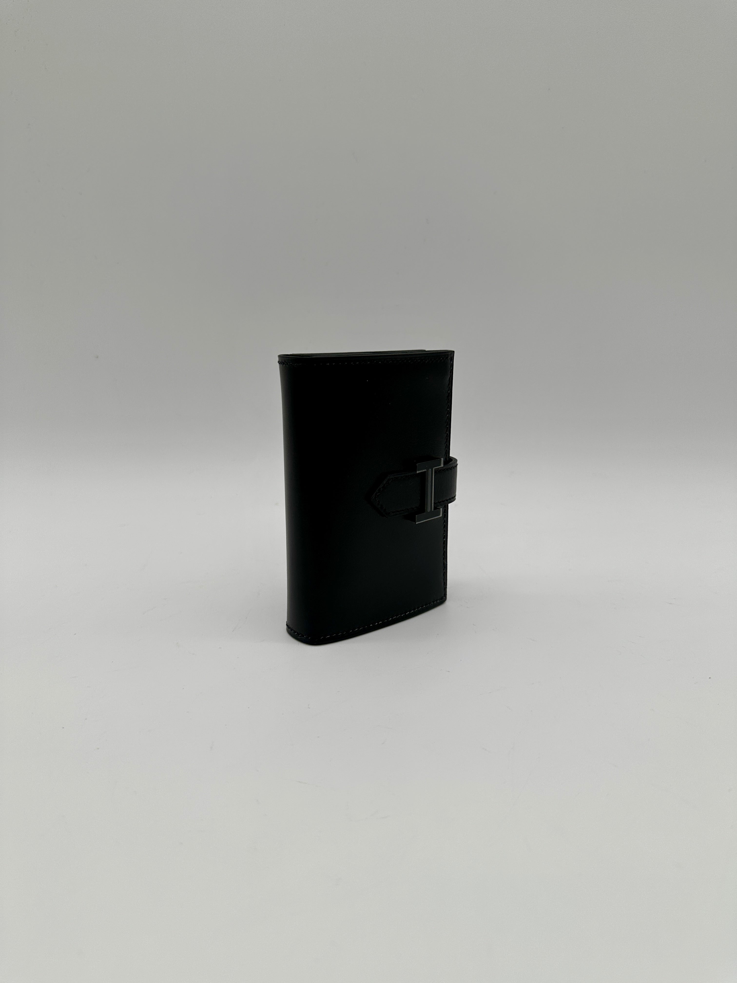Hermès Béarn Monochrome Card Holder Noir