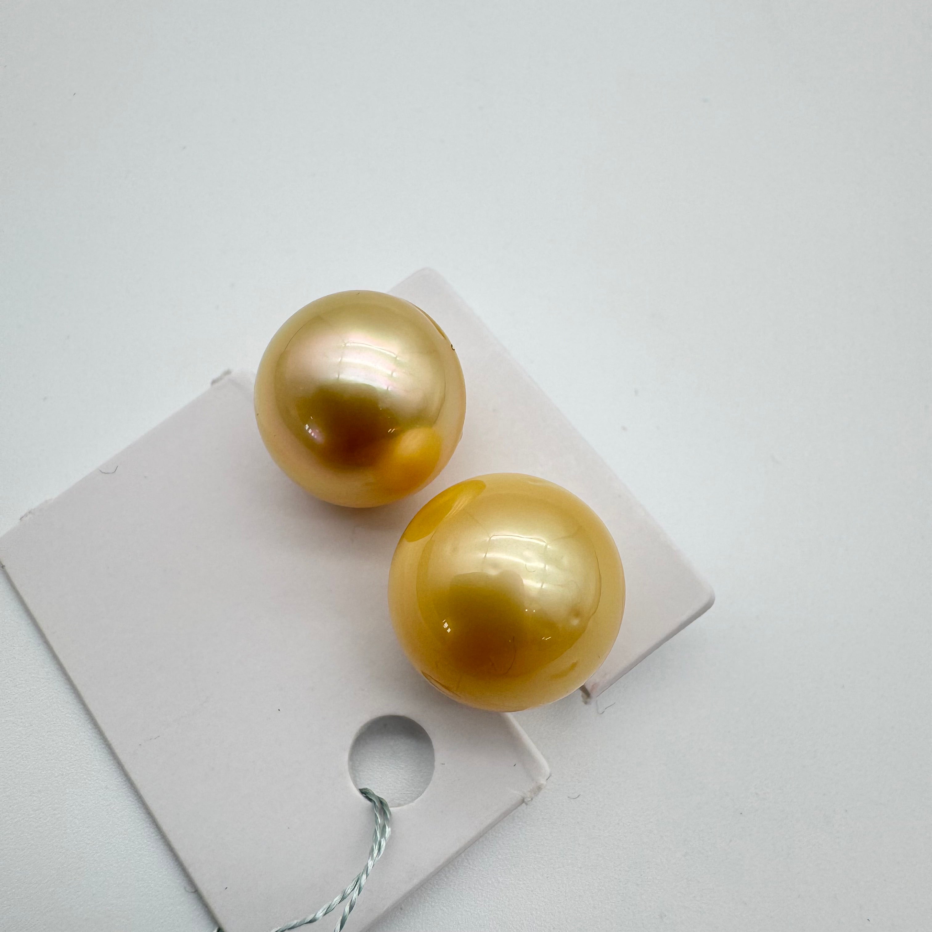 Pt900 South Sea Pearl Earrings NNY13.4 55956