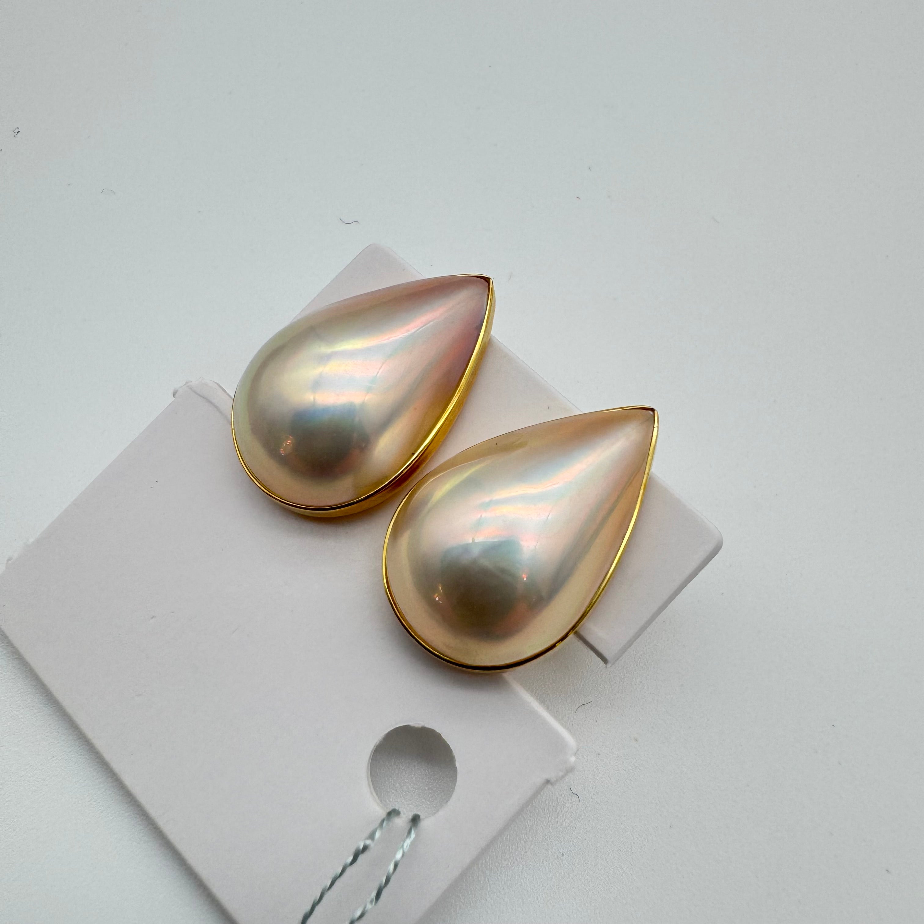 K18 Mabe Pearl Earrings MP 59026