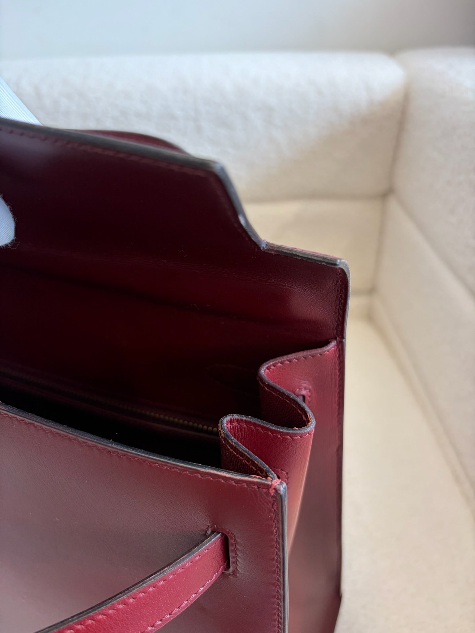 Hermès Kelly 32 Bordeaux GHW-