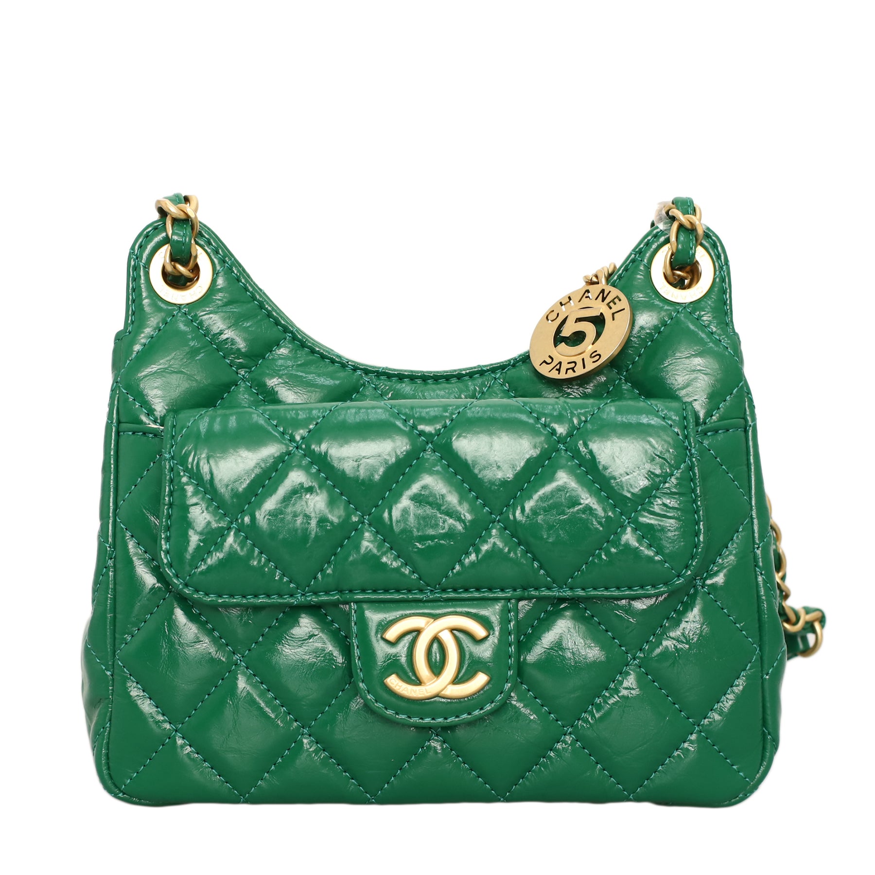 Chanel Quilted Small Wavy Hobo Bag CHA11694B