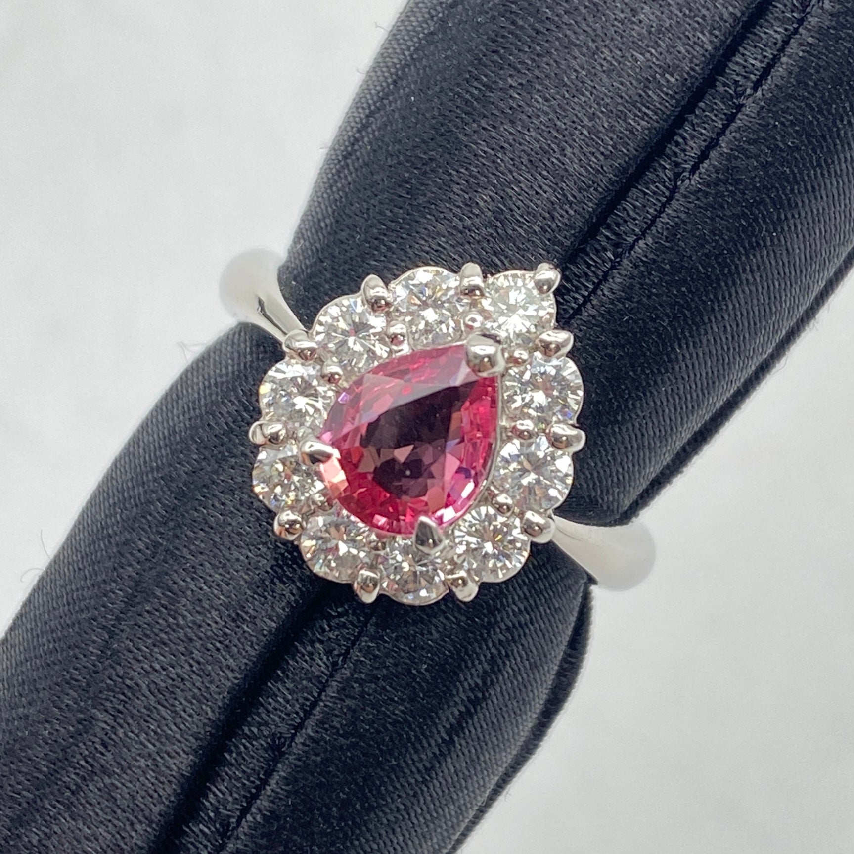 Pt900 Pink Sapphire Ring PS1.028 GIA Sorting US6 53660
