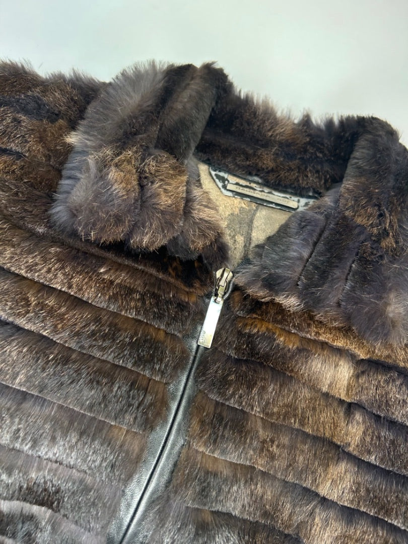 Grey Barbara fur jacket, 40