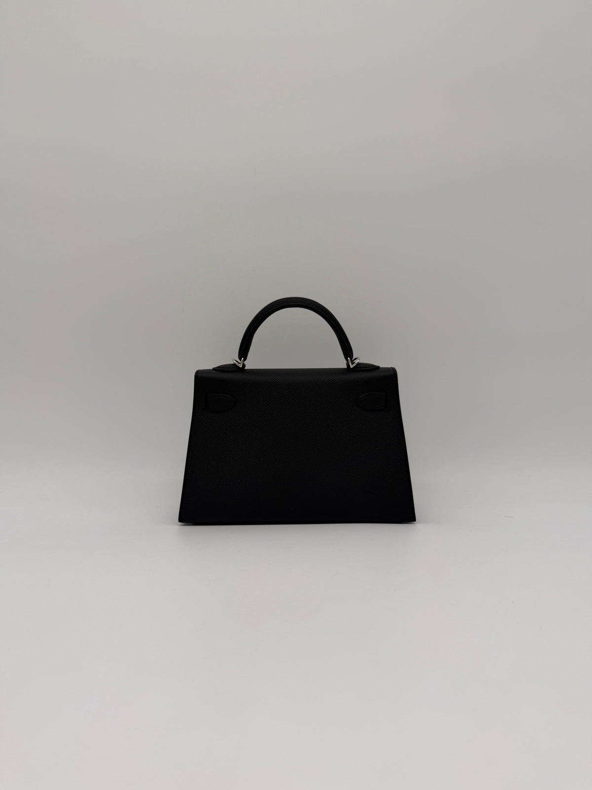 Hermès Mini Kelly Black/ Gold Epsom Palladium Hardware