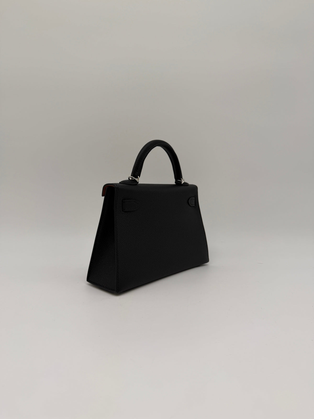 Hermès Mini Kelly Black/ Gold Epsom Palladium Hardware