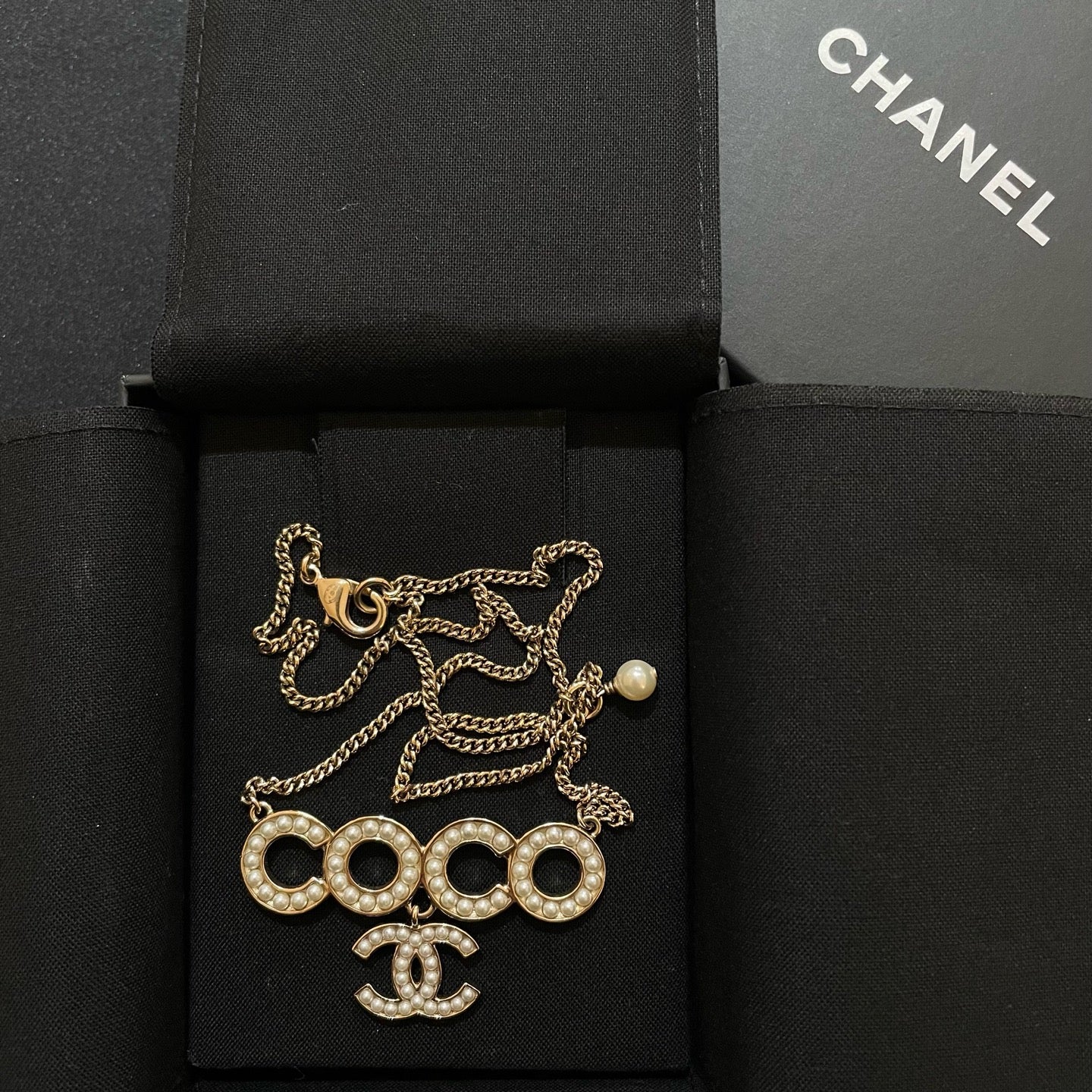 Chanel Pearl COCO Necklace
