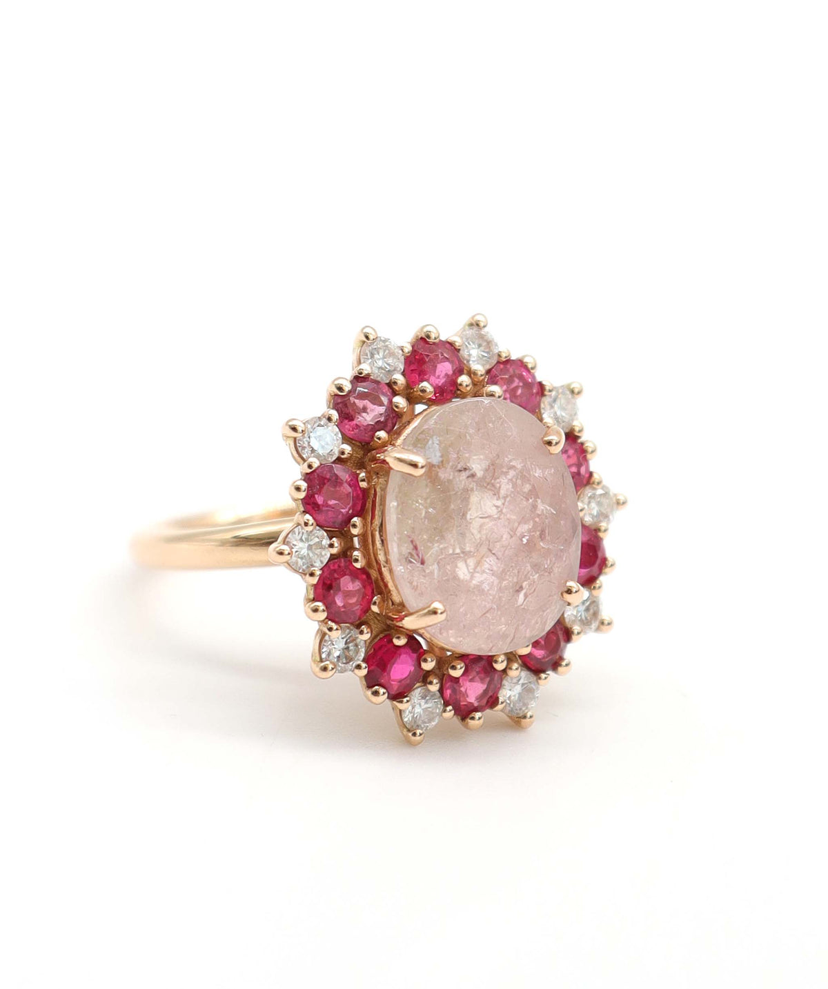 6.98ct 18k Pink Paraiba Ring