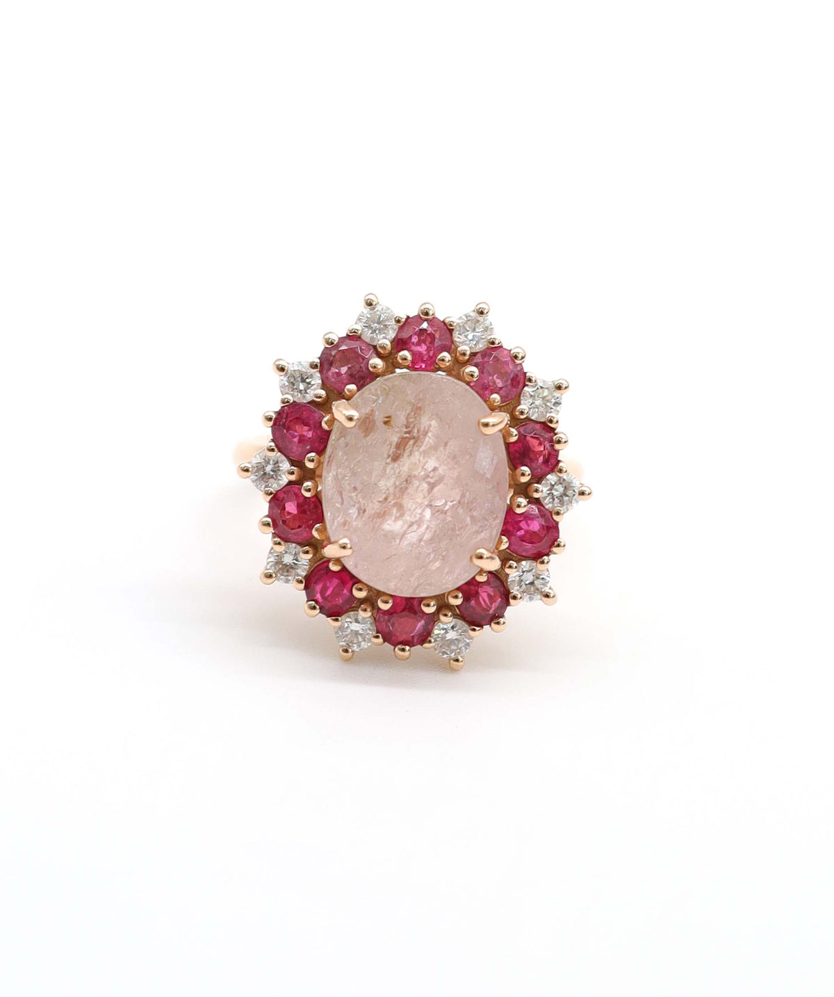 6.98ct 18k Pink Paraiba Ring