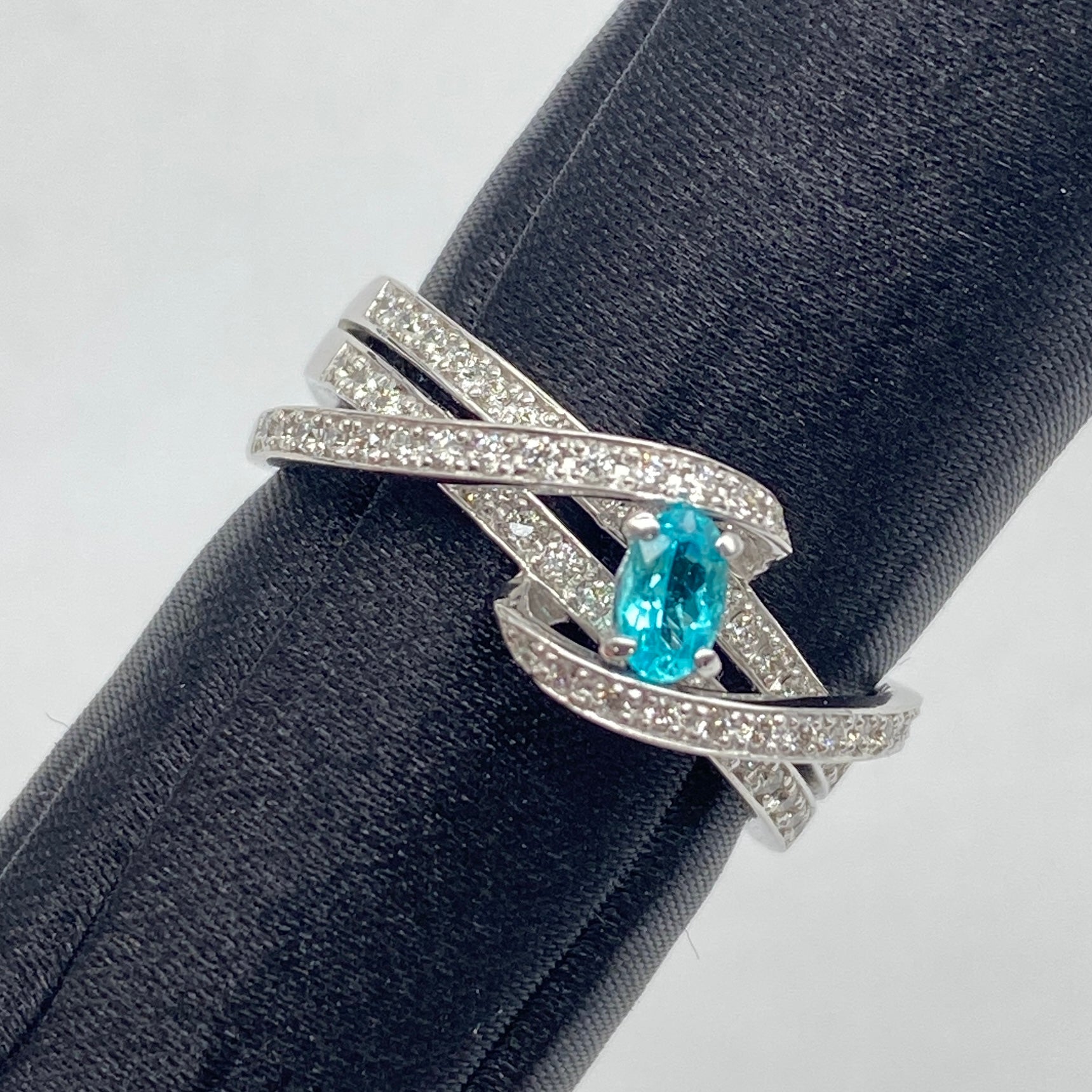 Pt900 Paraiba Ring PRB0.177 Certificate US6.5 58891