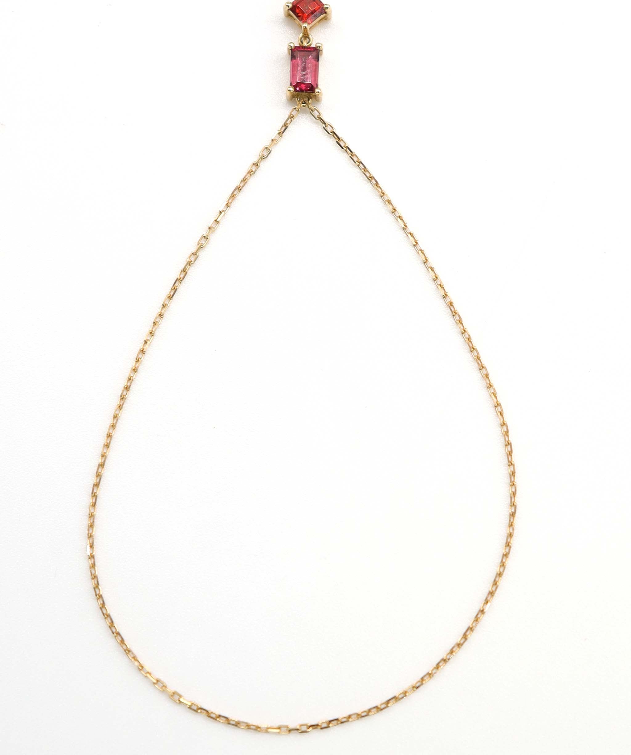 2ct Red Emerald-Cut Spinel hand chain DXBCD1597