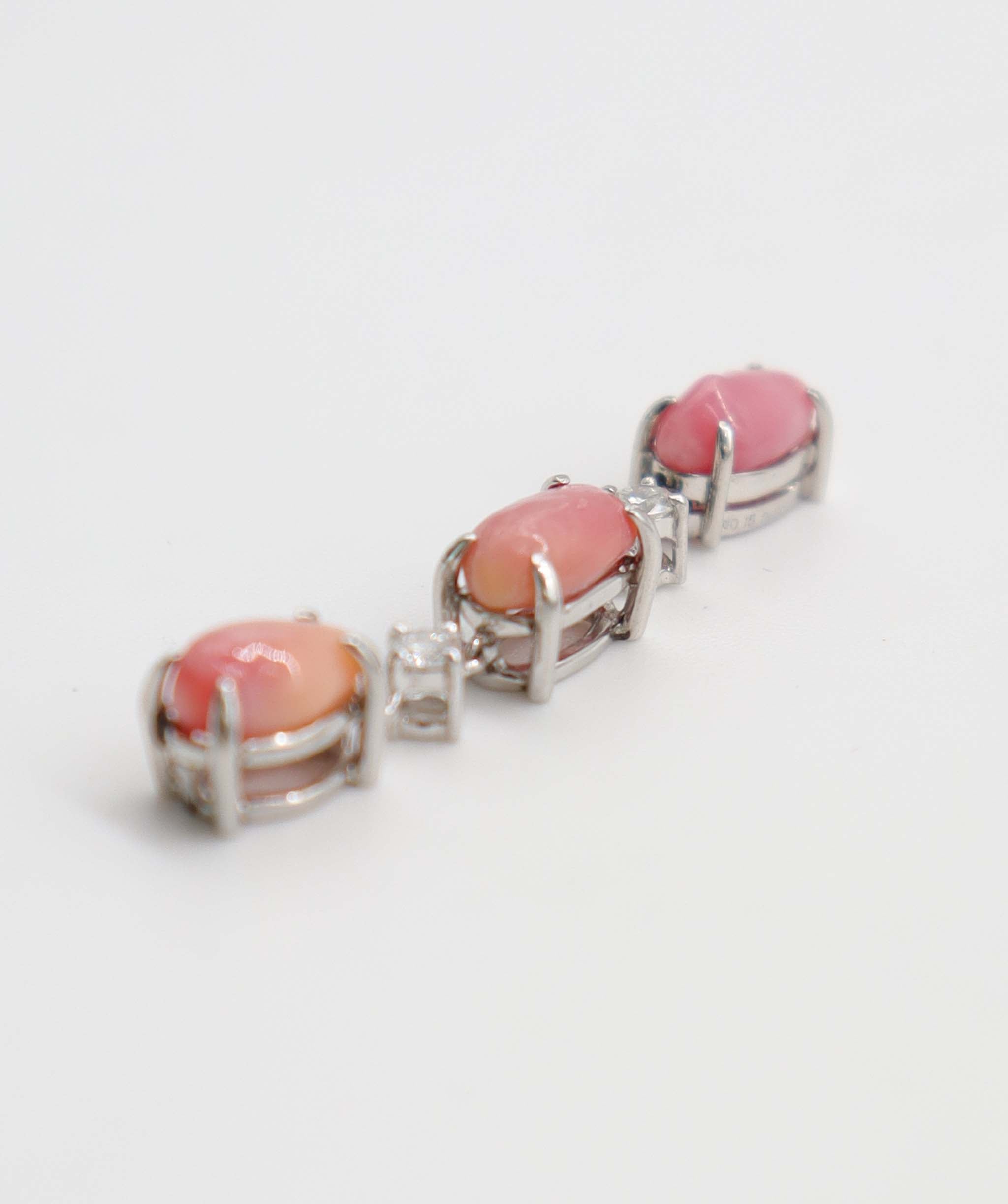 Pt 900 conch pearl Pendant Top 1.02 1.04 1.00 0.15 3.1g GRJ sorting 25-6105-0