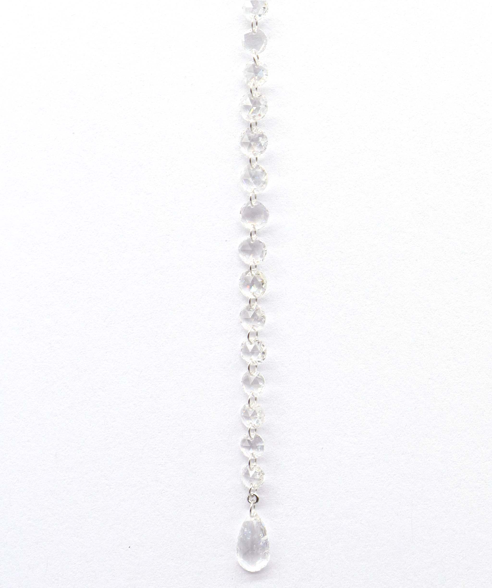 18K GOLD & Rose cut Diamond Necklace DXBS5663