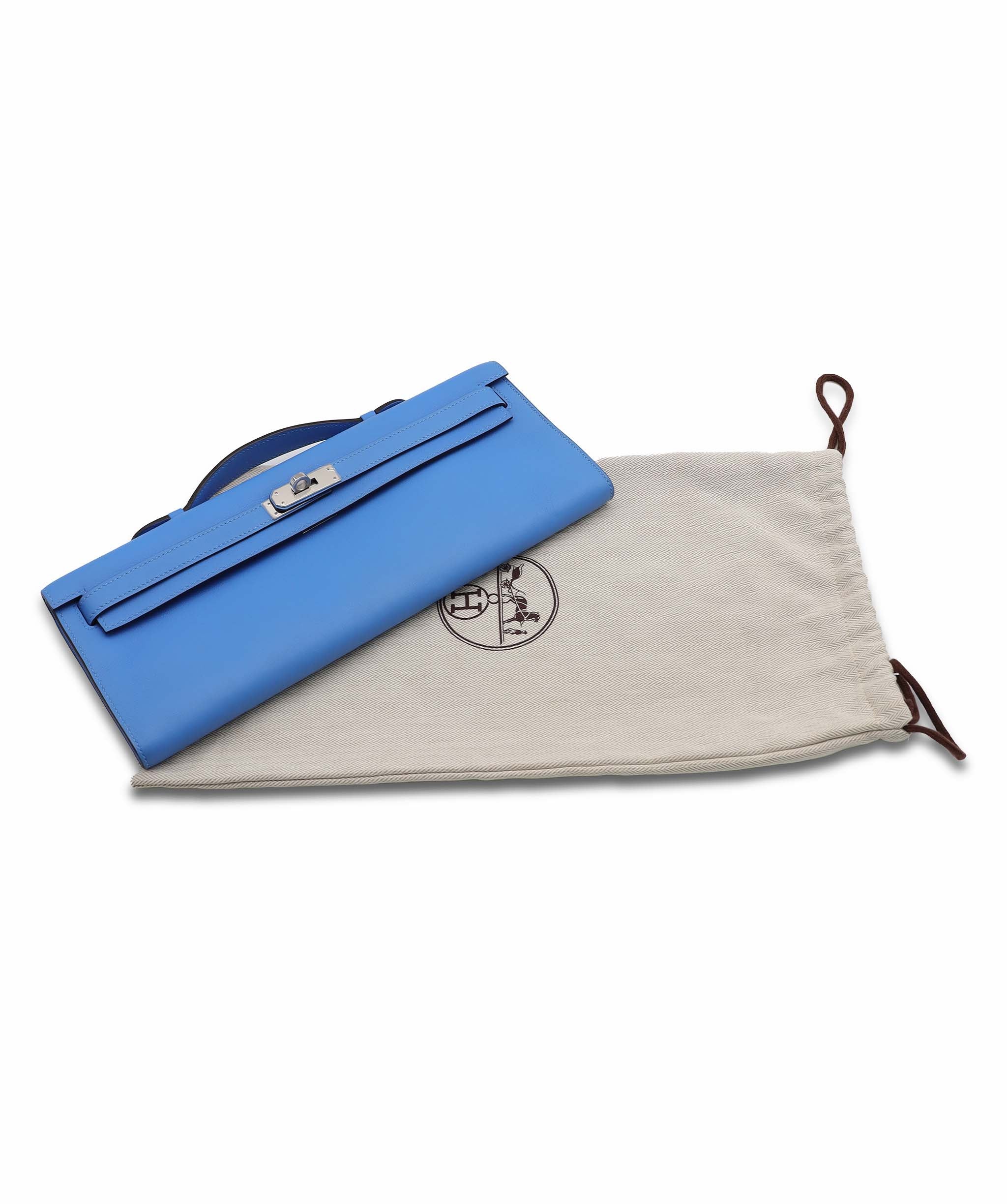 Hermes Kelly cut blue paradise PHW swift DXBS6334
