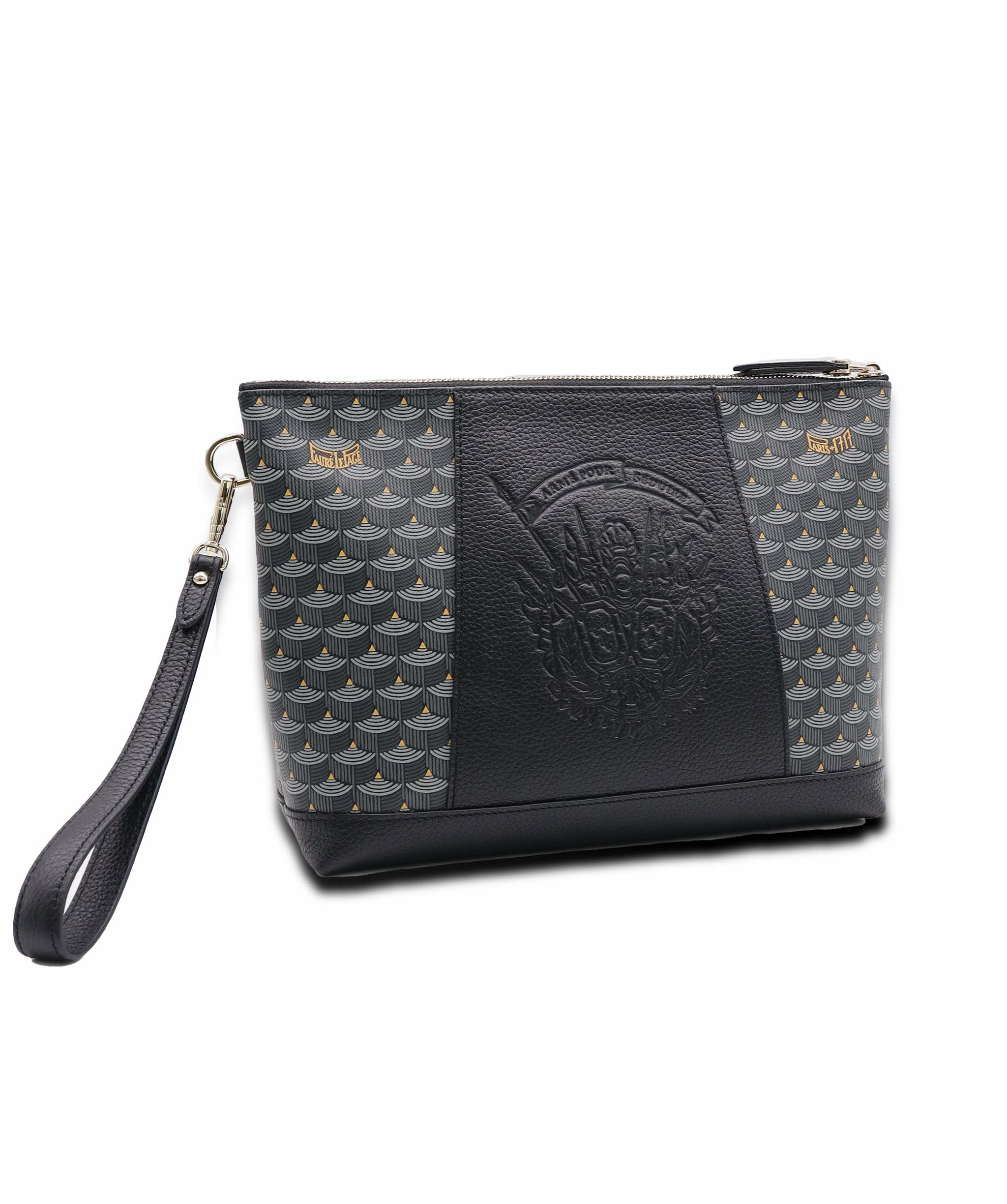 FAURE LE PAGE Black Canvas Carry On 21 Pouch