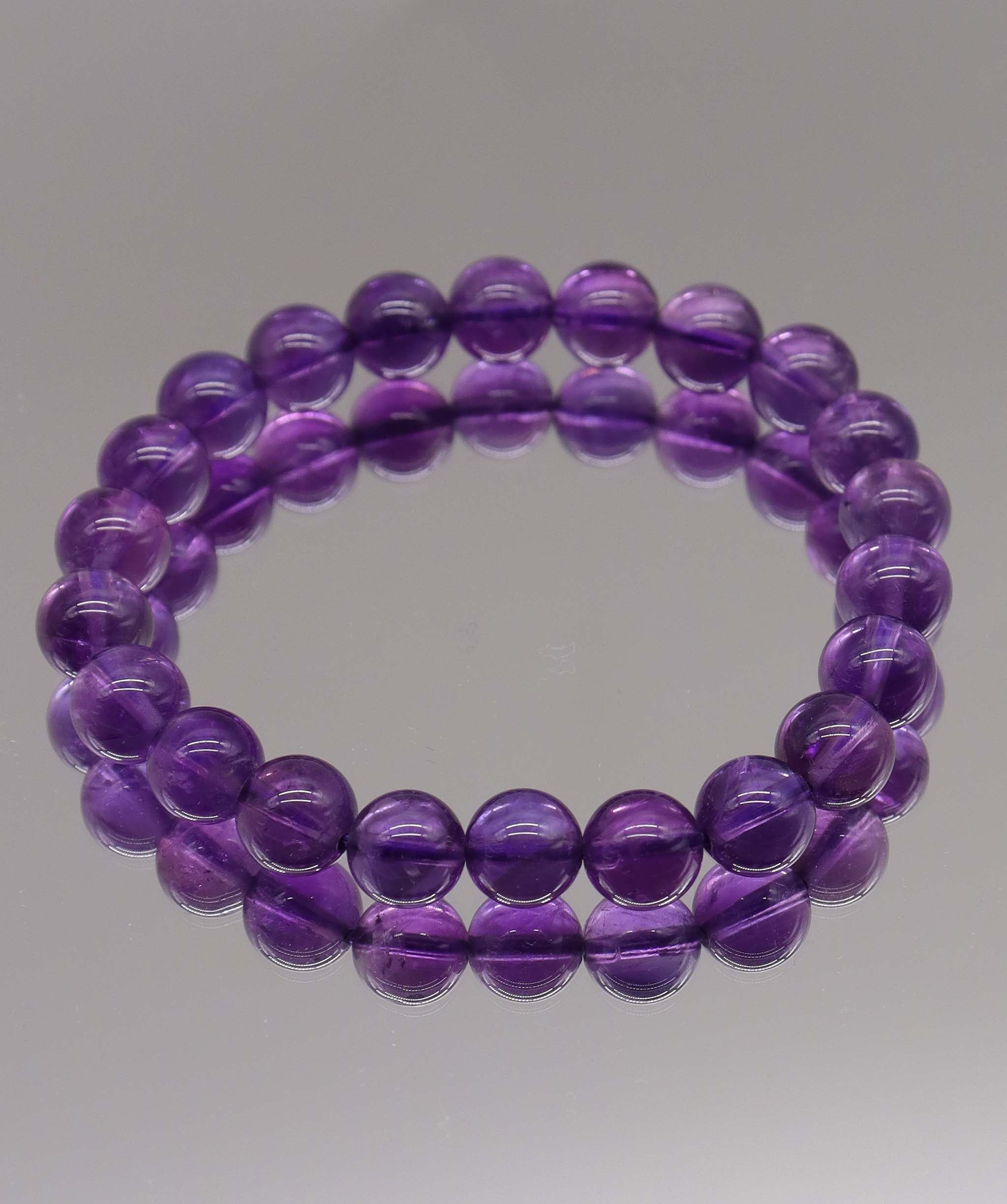 86ct Amethyst Bracelet D8.2mm-8.4mm DXBCS2228