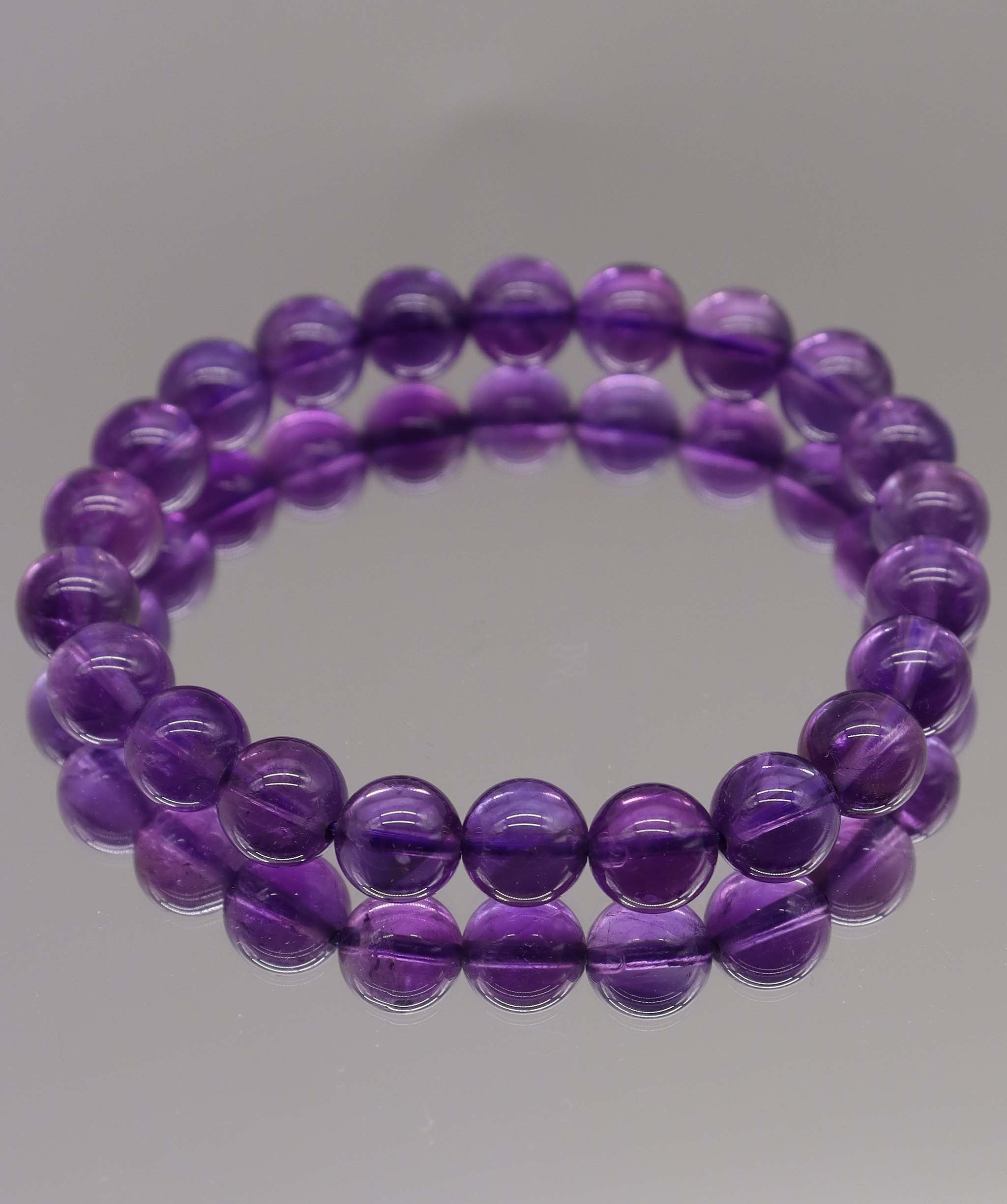 86ct Amethyst Bracelet D8.2mm-8.4mm DXBCS2228