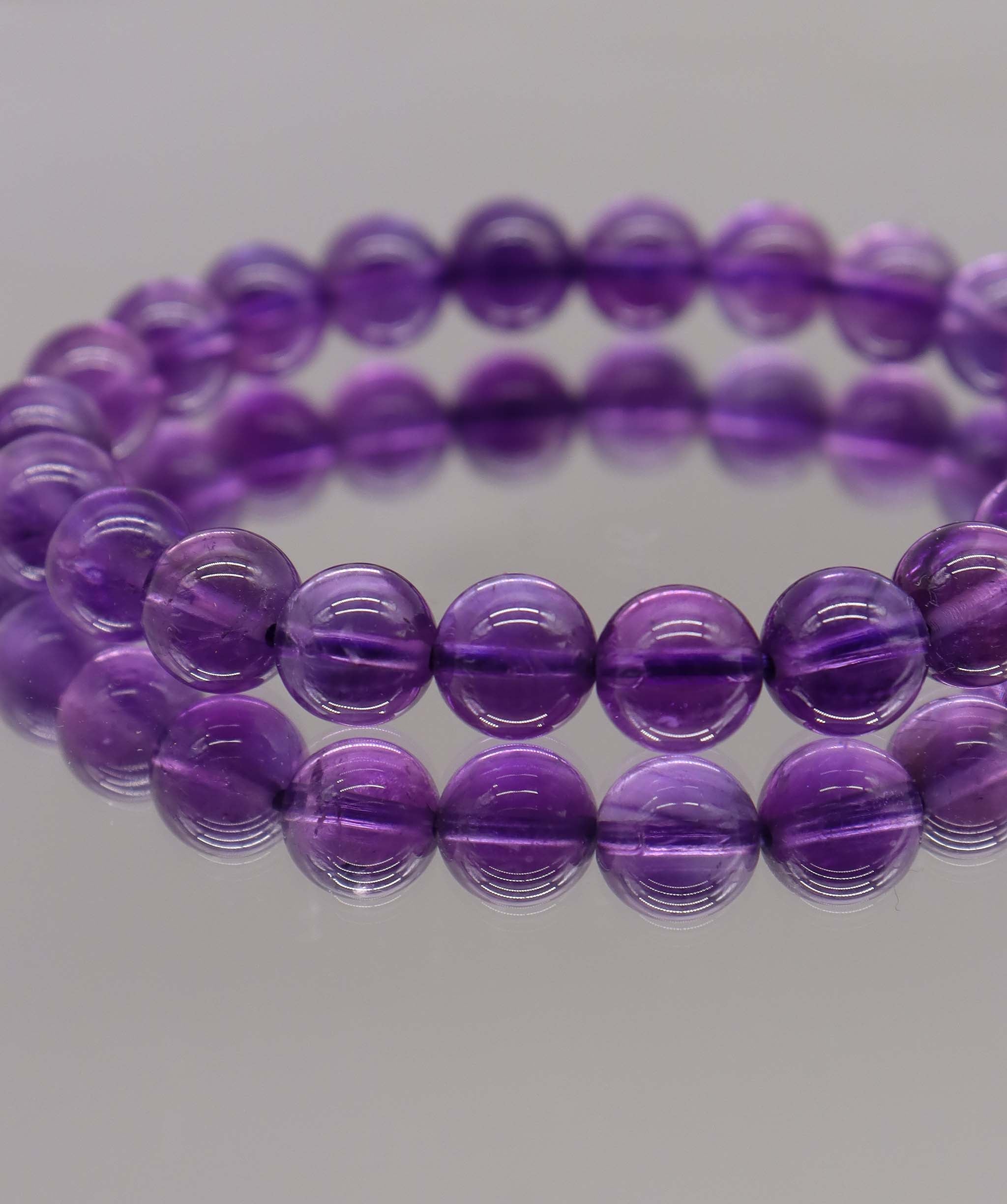 86ct Amethyst Bracelet D8.2mm-8.4mm DXBCS2228