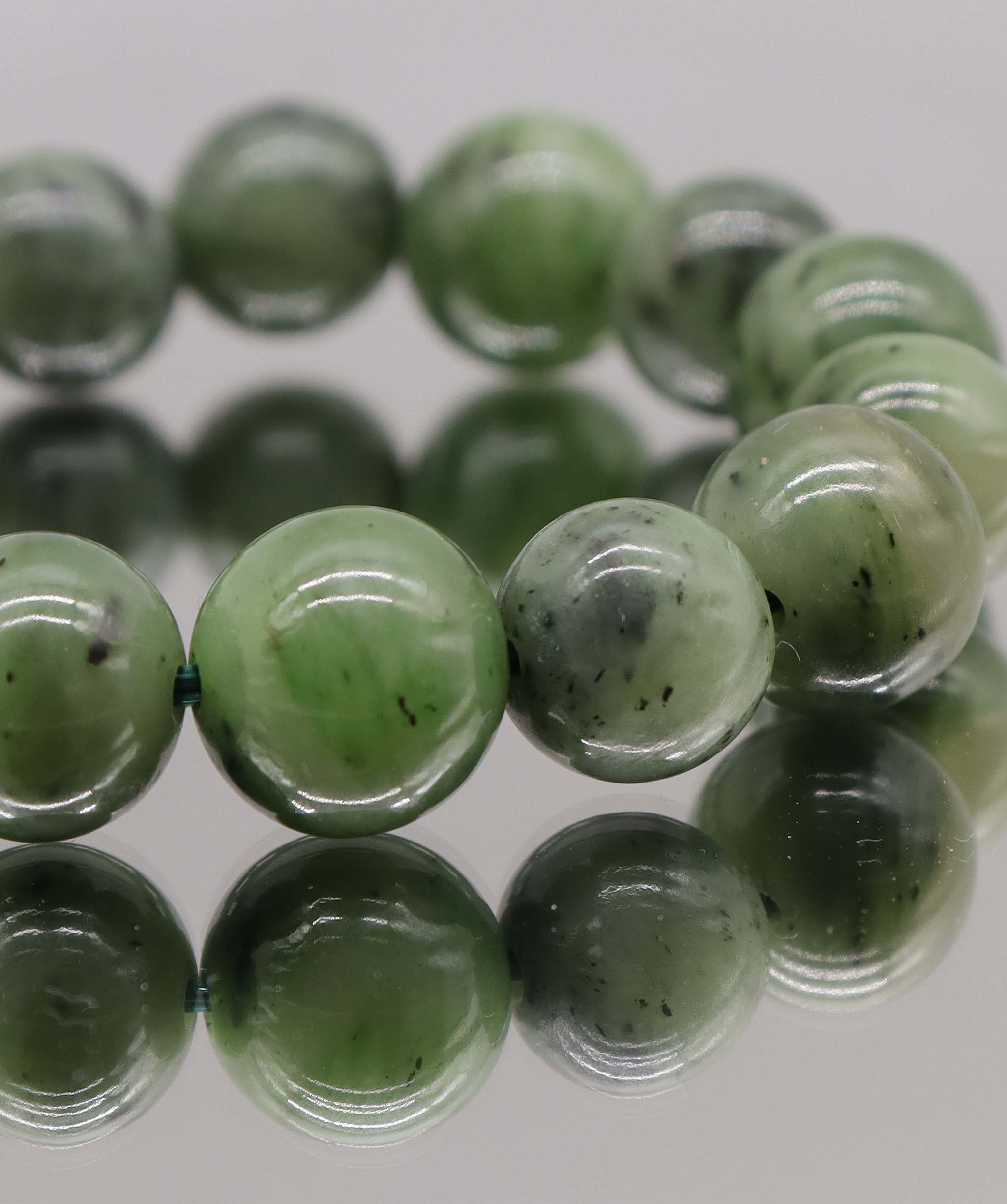 240ct Natural Siberian Jade Bracelet D12.4mm-13.4mm DXBCS2221