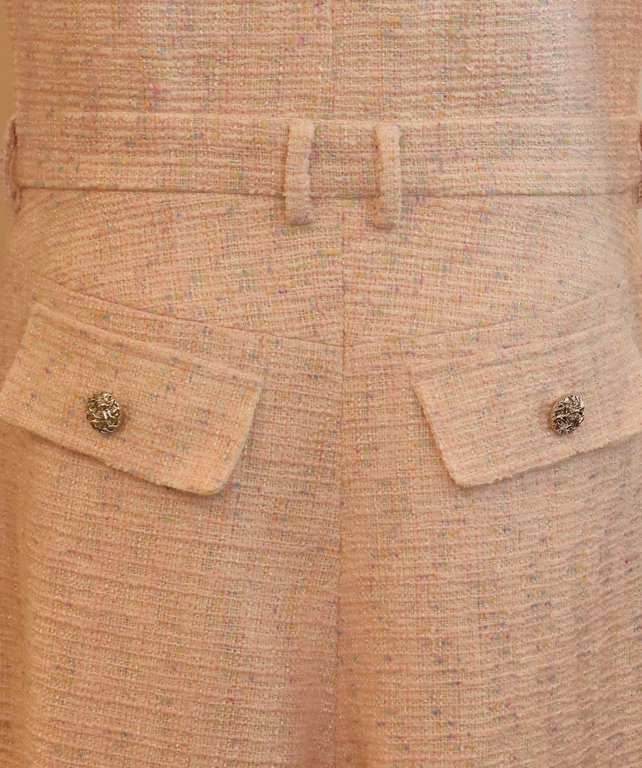 Pink tweed Solange dungaree TP001