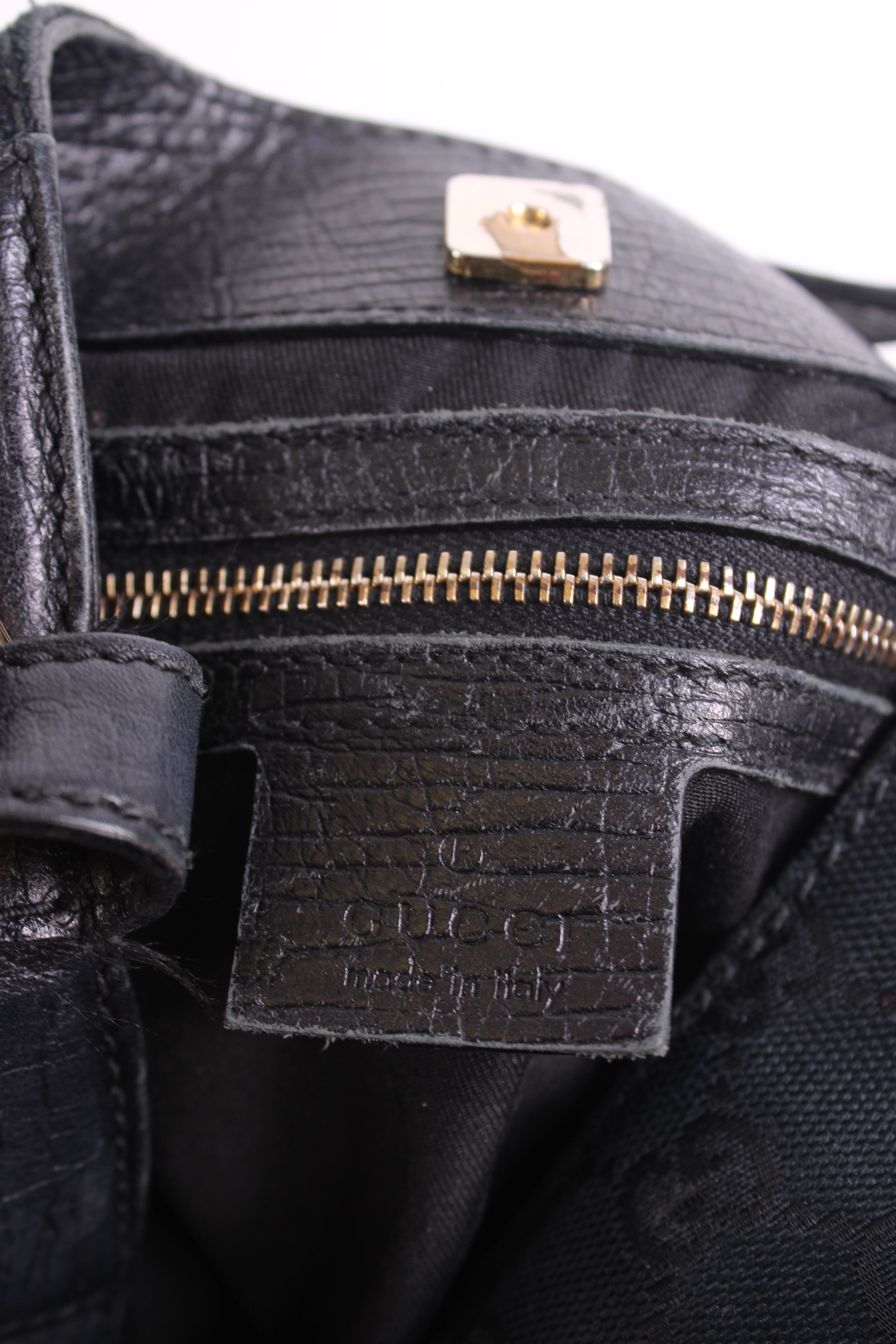 Gucci Gucci GG Horesbit Hasler Hobo Bag Black