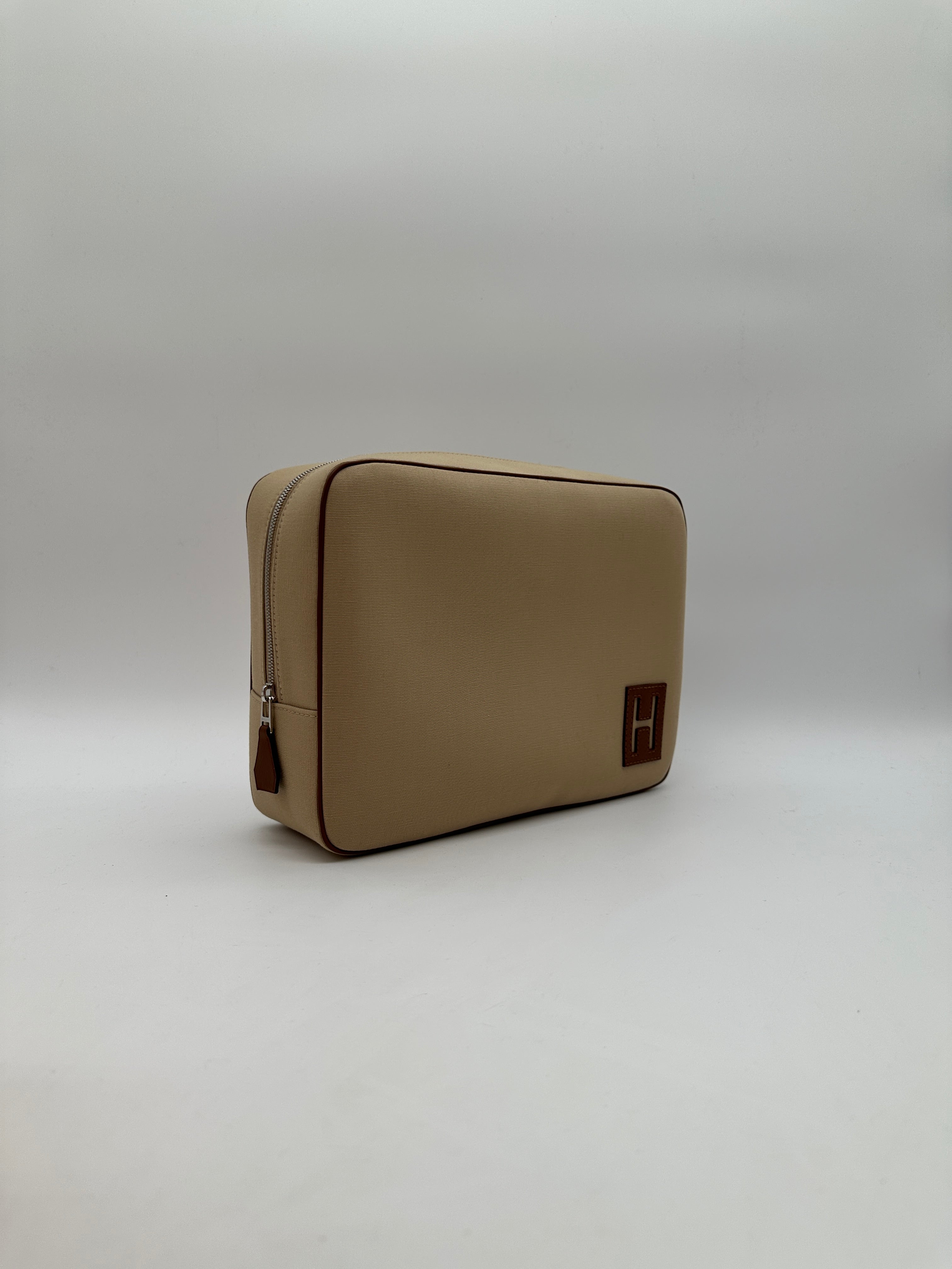Hermès Trousse Chapitre GM Naturel