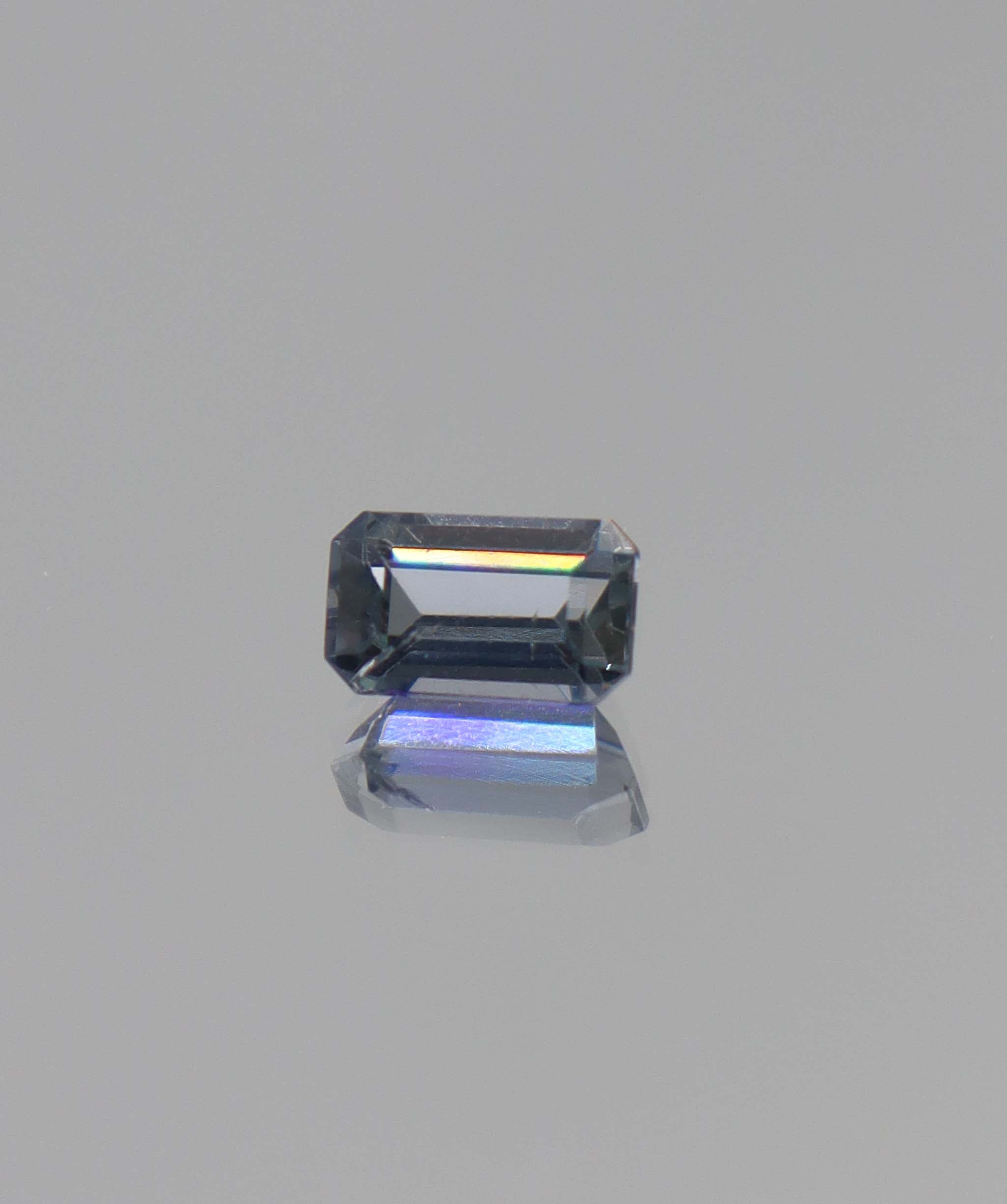 1.47ct Silver Blue Spinel Emerald DXBCS1594