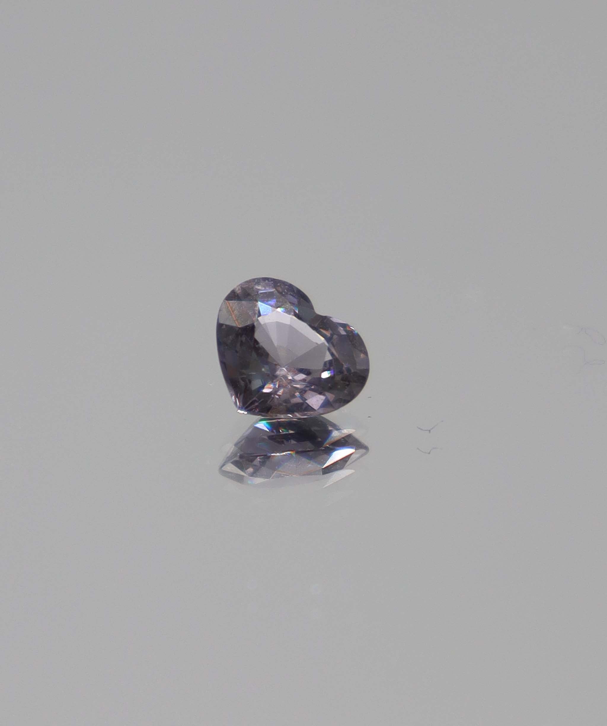 1.10ct Silver Spinel Heart DXBCS1583