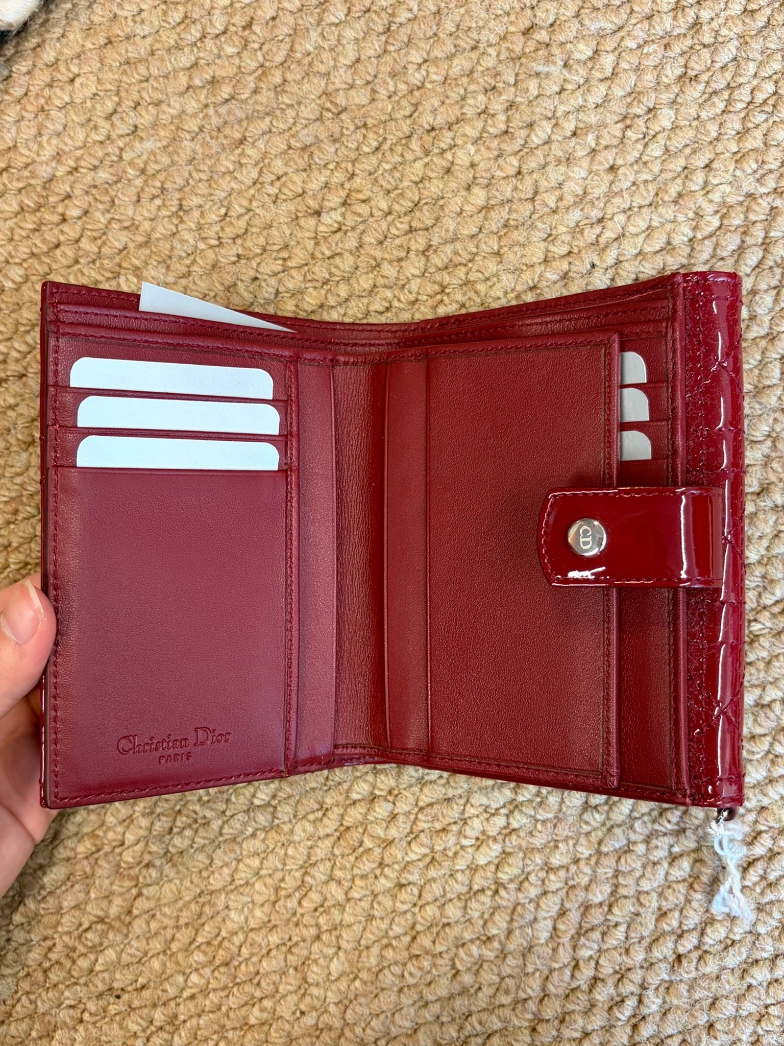 Dior Red Patent Leather Small Bag