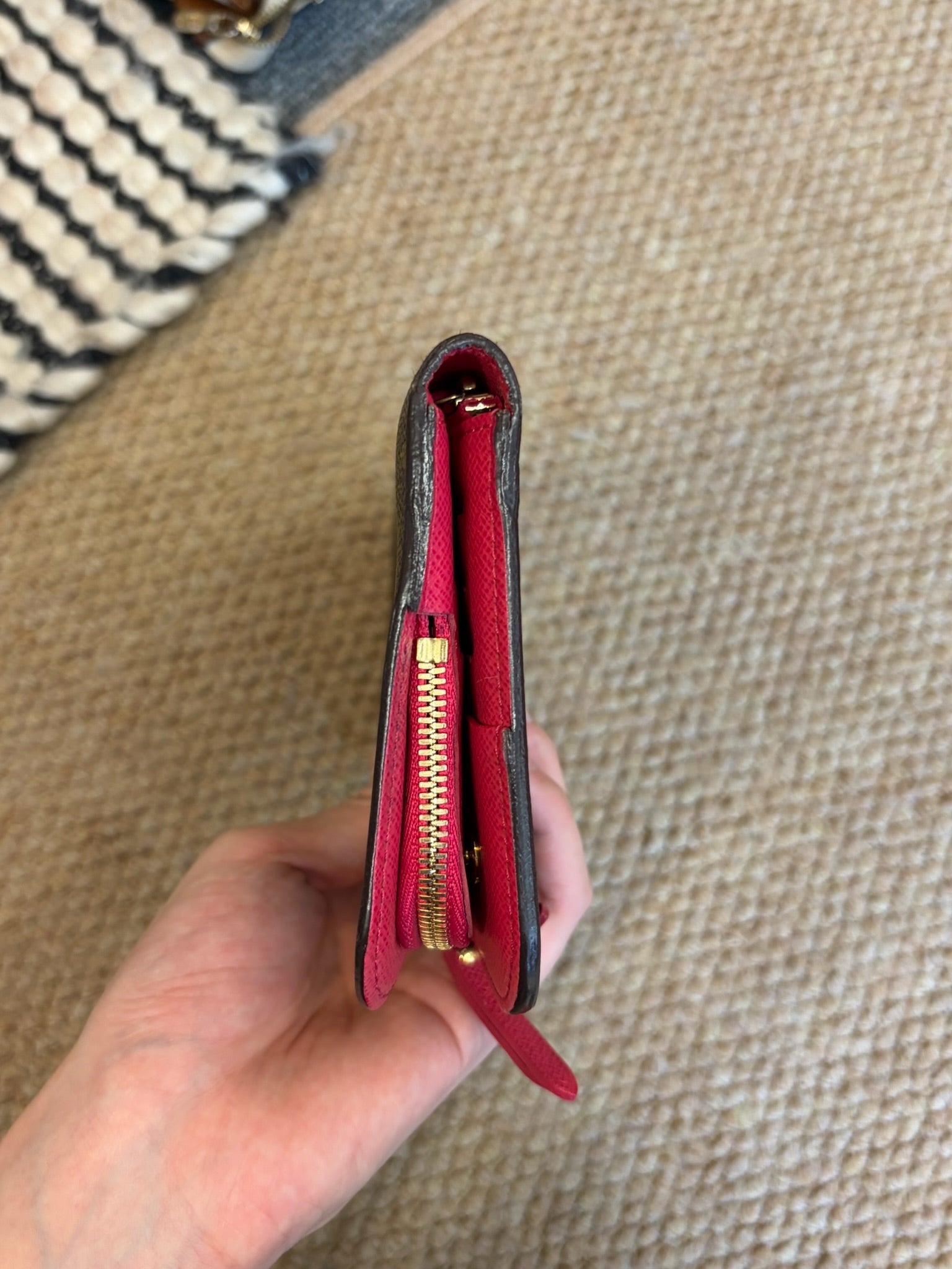 Louis Vuitton Monogram Long Wallet Brown