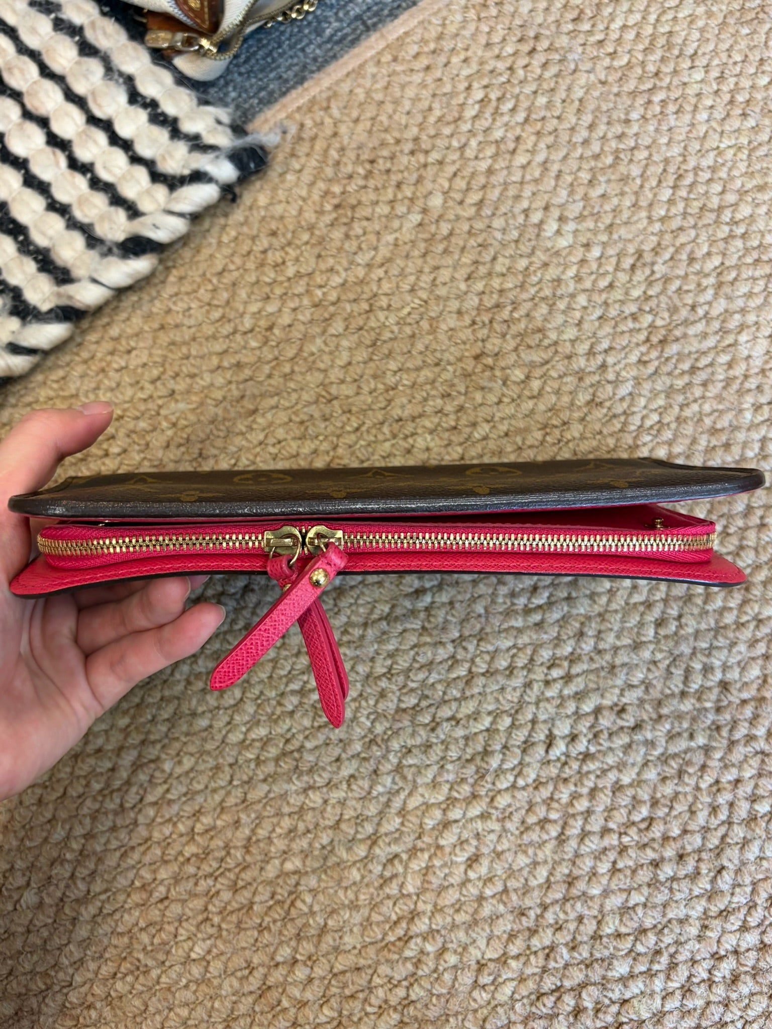 Louis Vuitton Monogram Long Wallet Brown