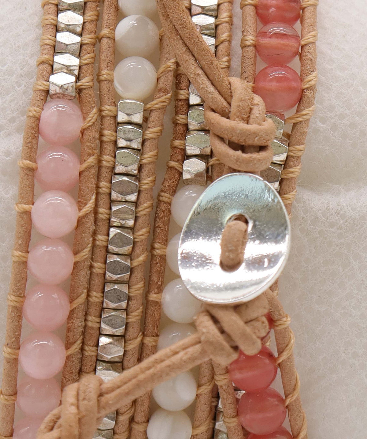Moonstone rose quartz Bracelet DXBS6637