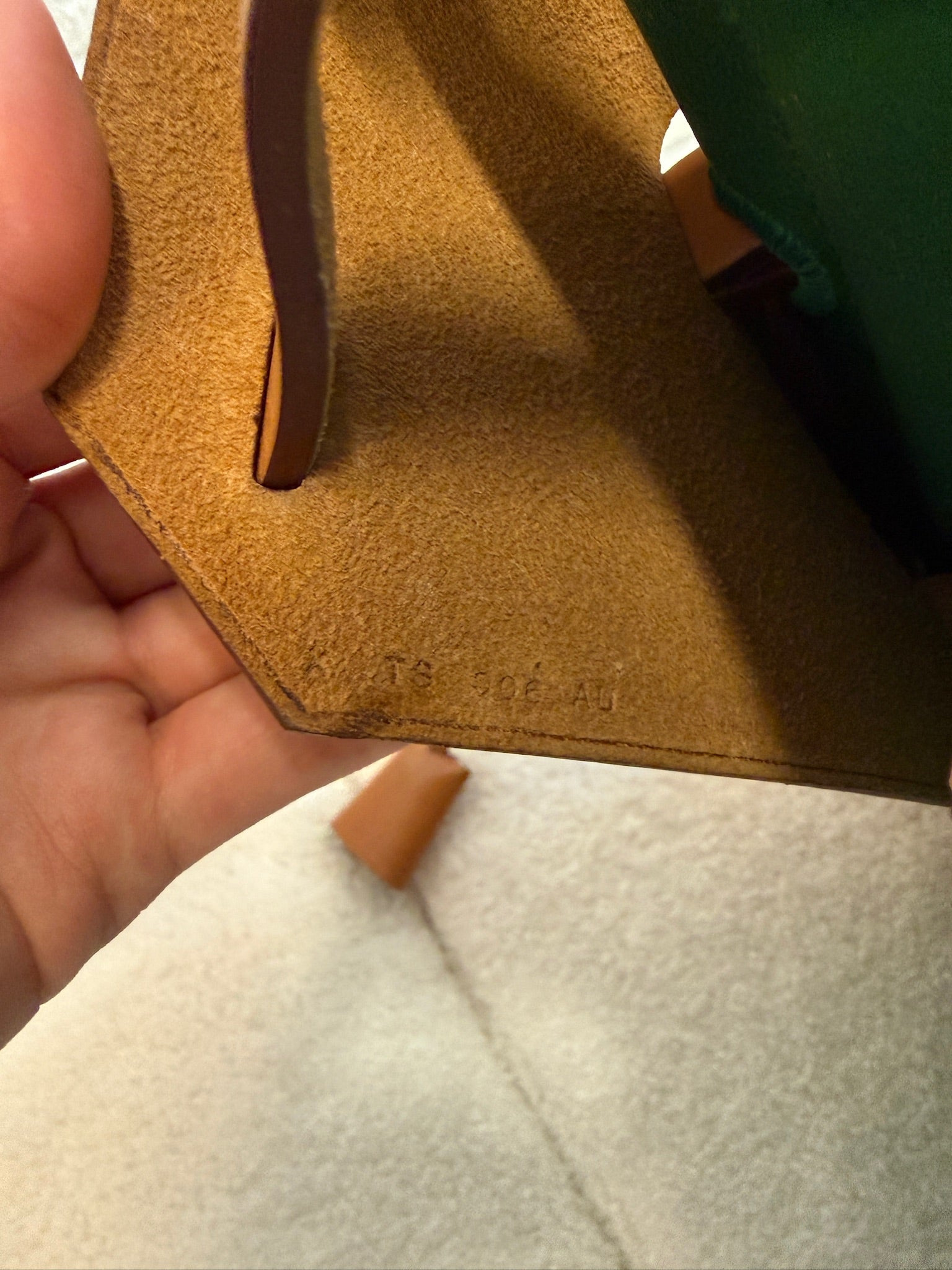 Hermès green herbag31 good condition stamp X