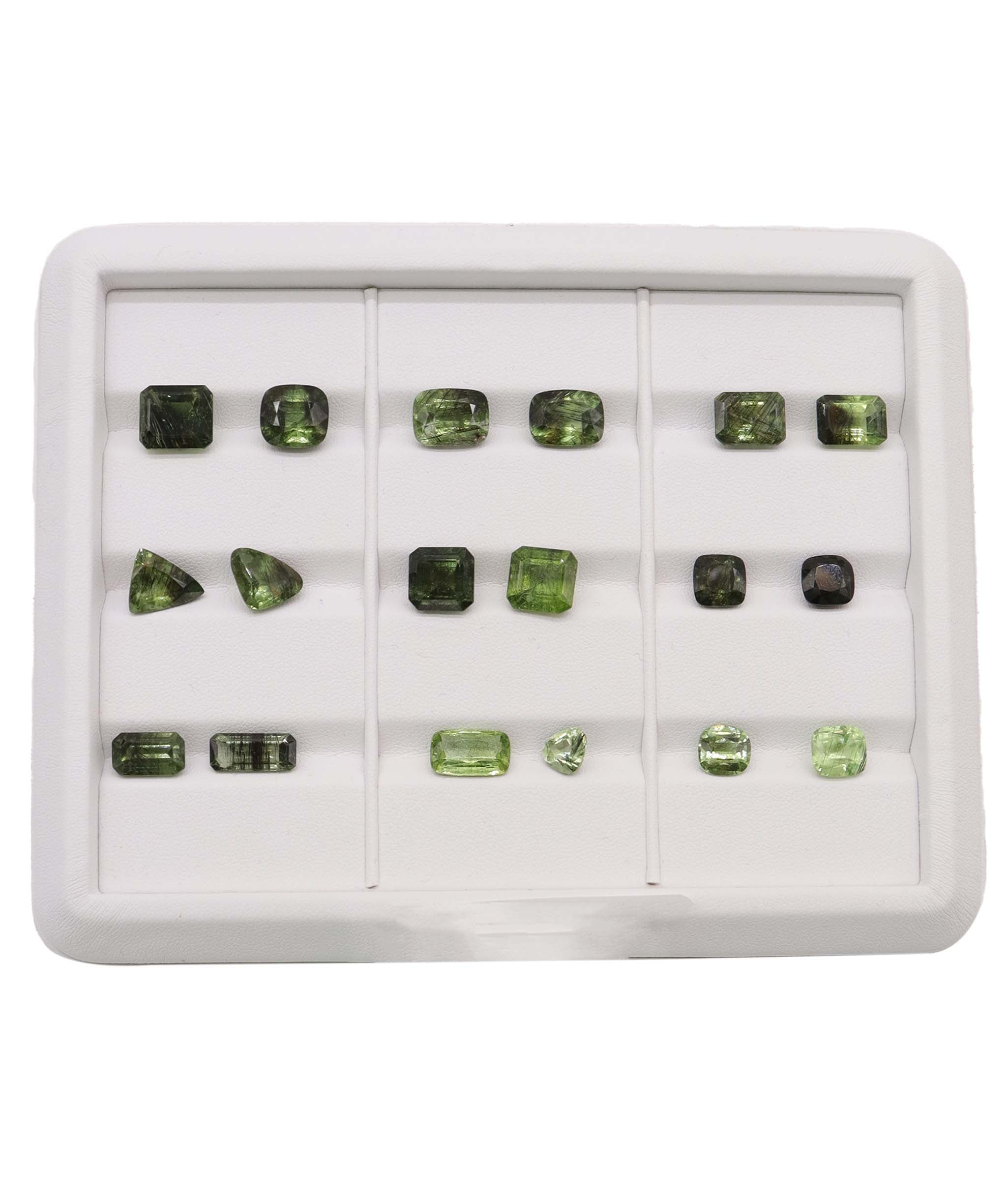 Rutile Peridot Emerald cut DXBCD2133