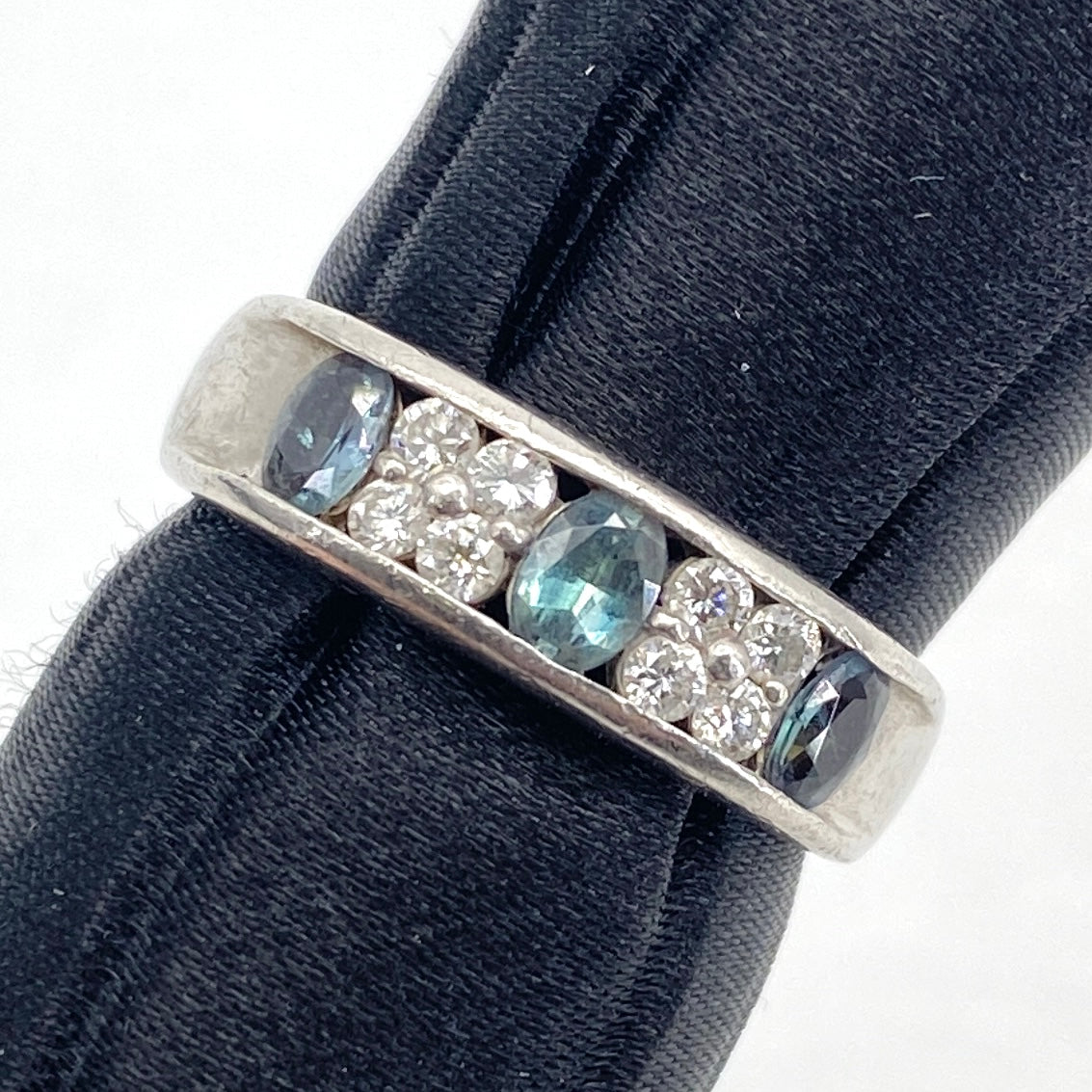 Pt900 Alexandrite Ring AR0.50 D0.24 5.7g US 6.5 53919