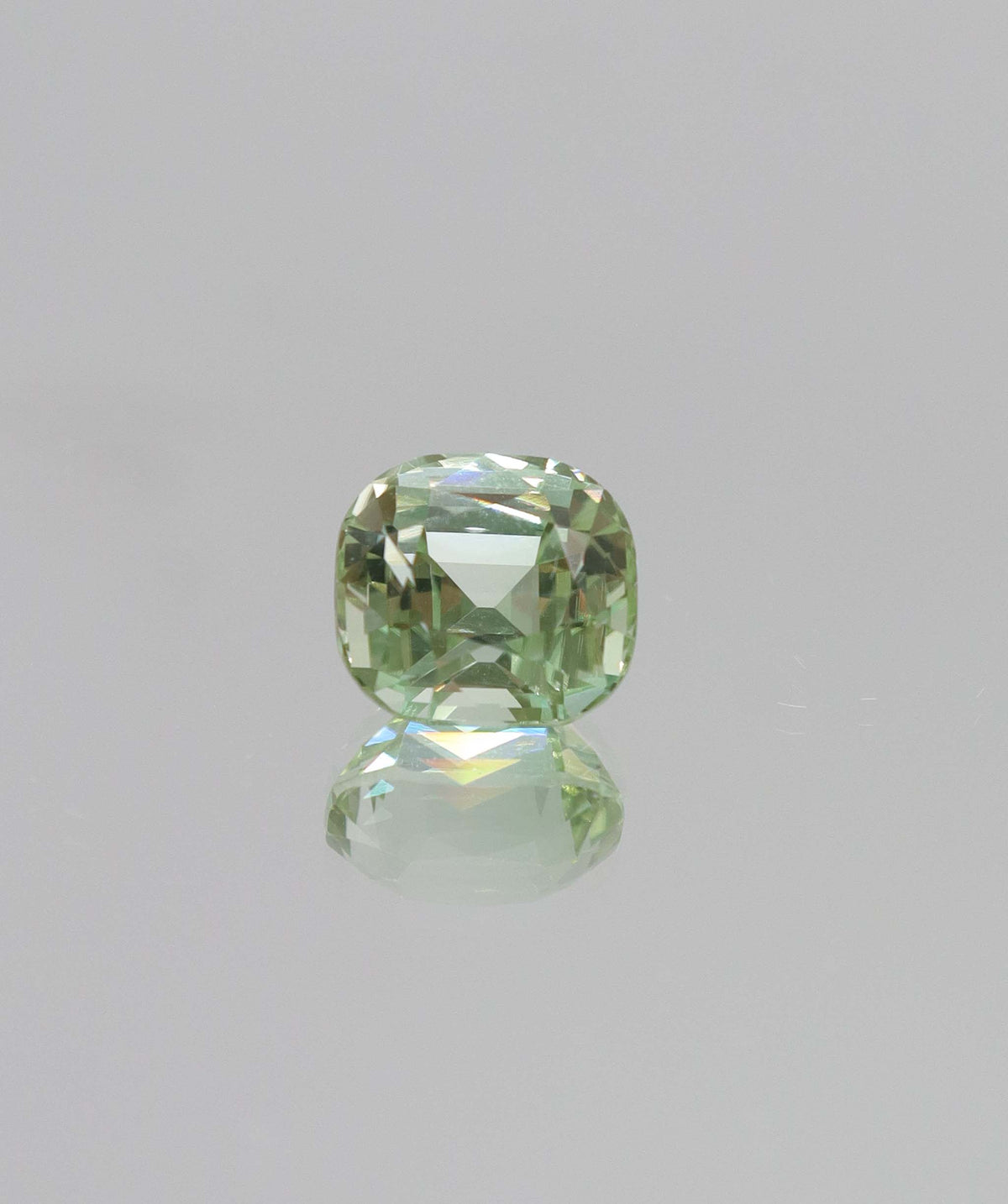 4ct Mint Green Tourmaline Cushion DXBCD2142